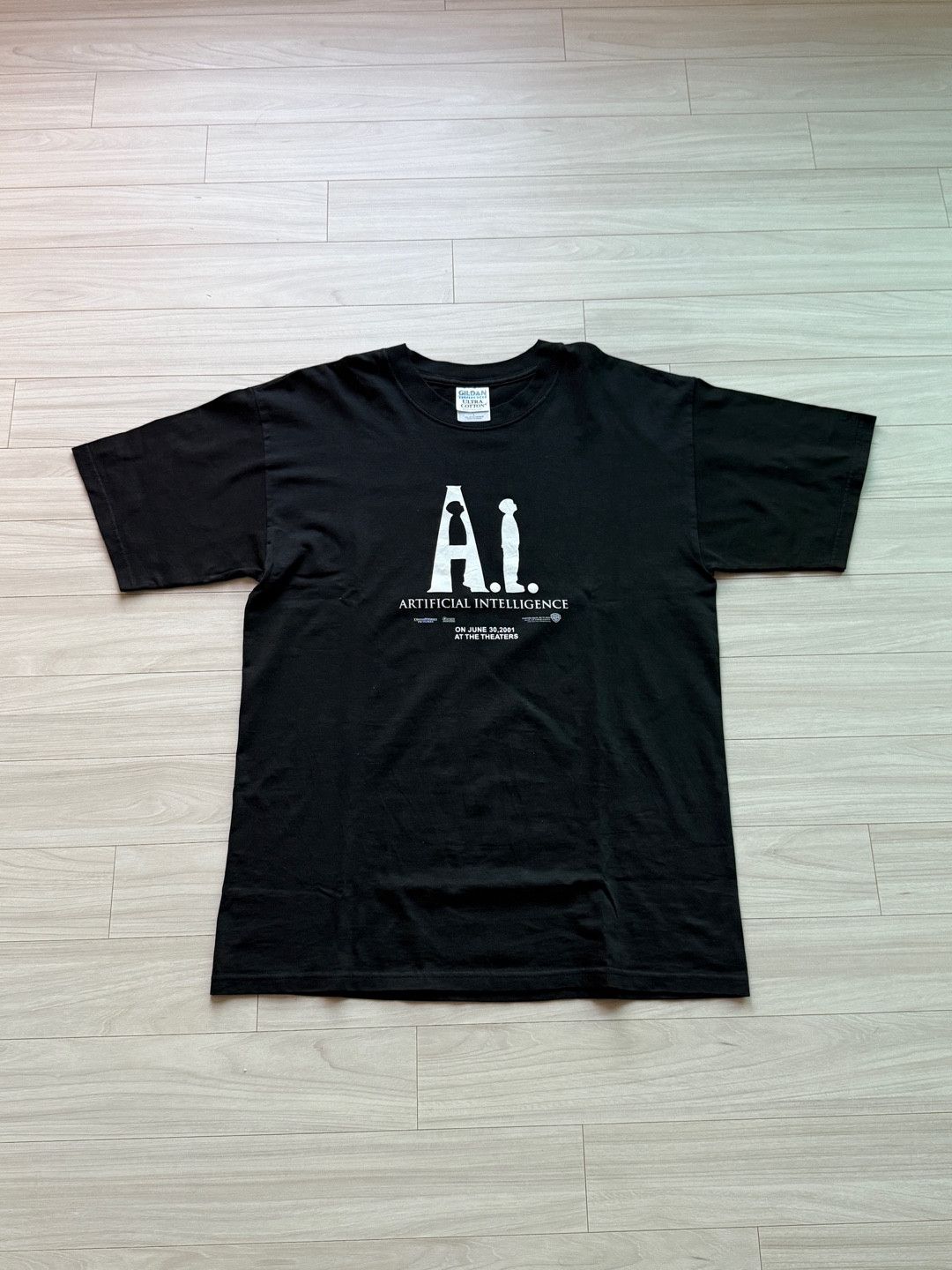 Gildan [L] A.I. Movie Promotion 2000's Vintage T-Shirt Size US L / EU 52-54 / 3 - 1 Thumbnail