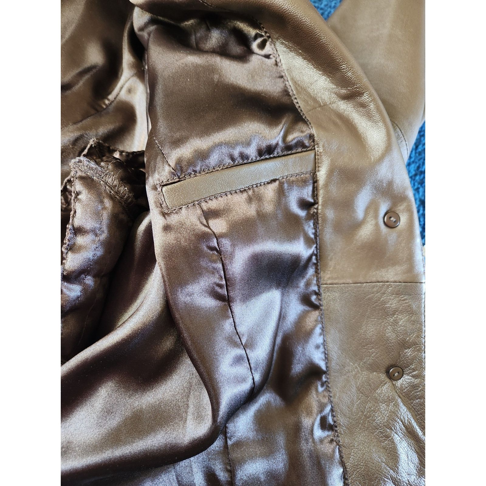 Other Pamela McCoy Collections Women's Genuine Leather Jacket-M Size M / US 6-8 / IT 42-44 - 7 Thumbnail