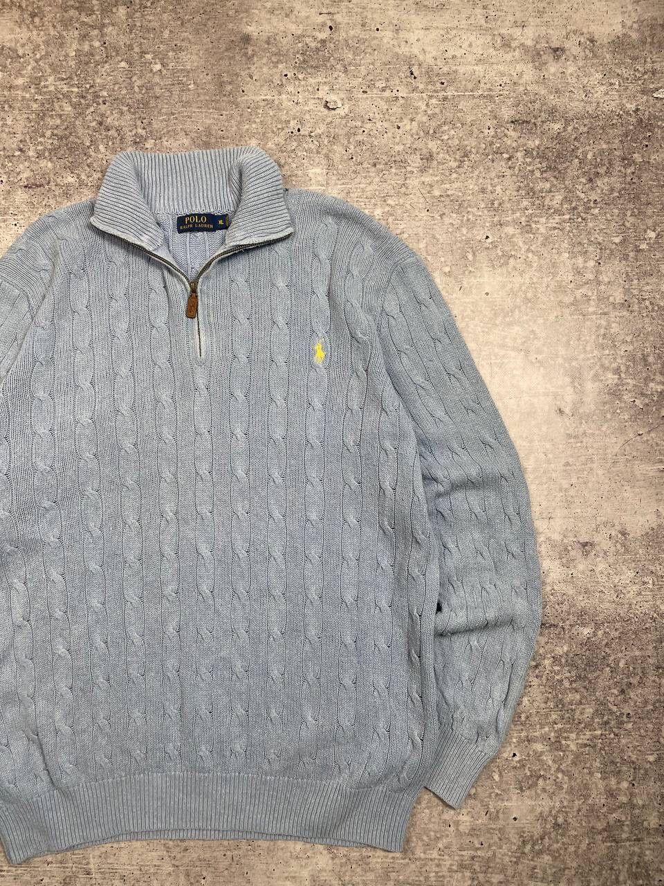Polo Ralph Lauren Vintage Polo Ralph Lauren Knitted 1/3 Zip Sweater Y2K Size US XL / EU 56 / 4 - 3 Thumbnail