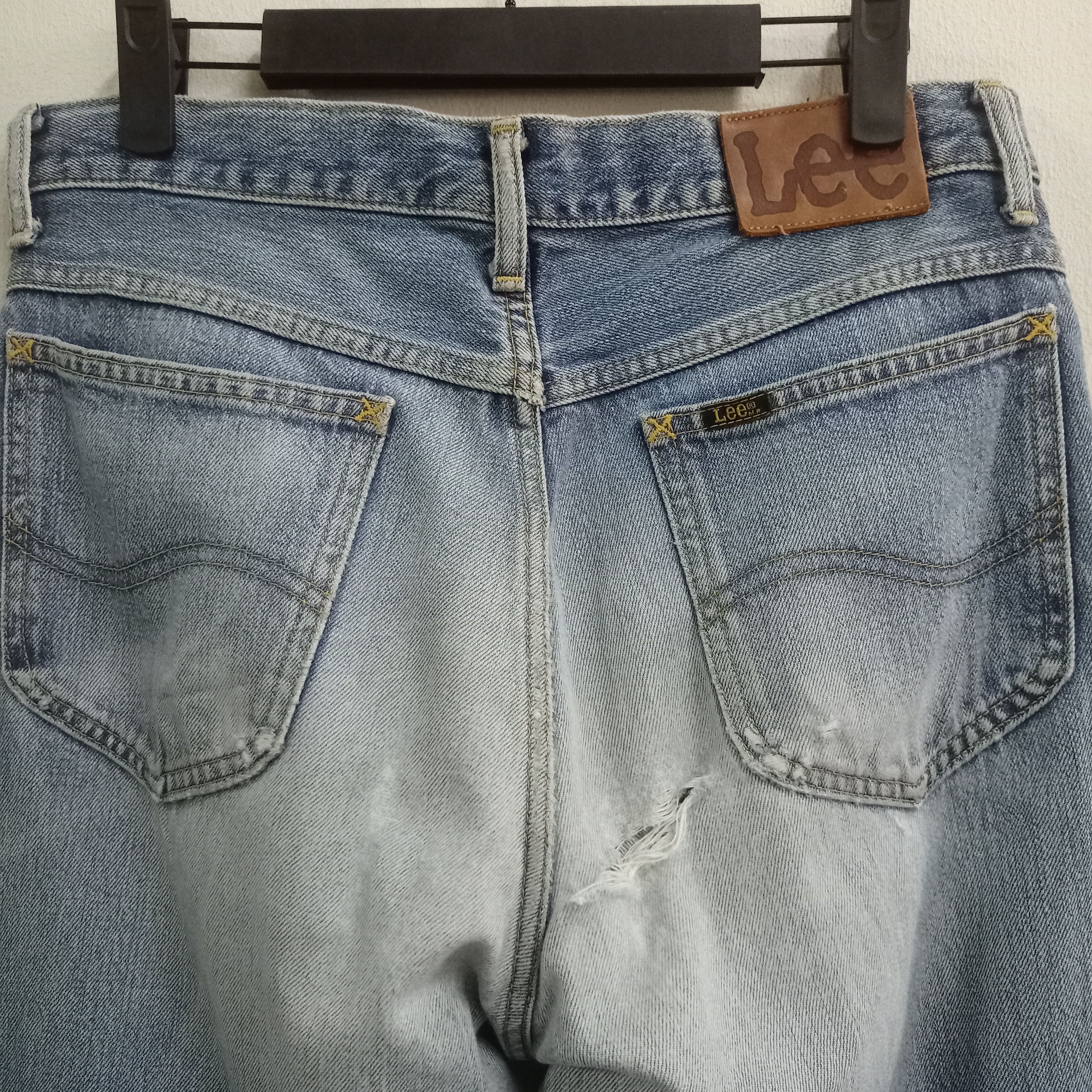 Lee Vintage Japanese Lee Riders Faded Wash Ripped Loose Jeans Size US 31 - 7 Thumbnail