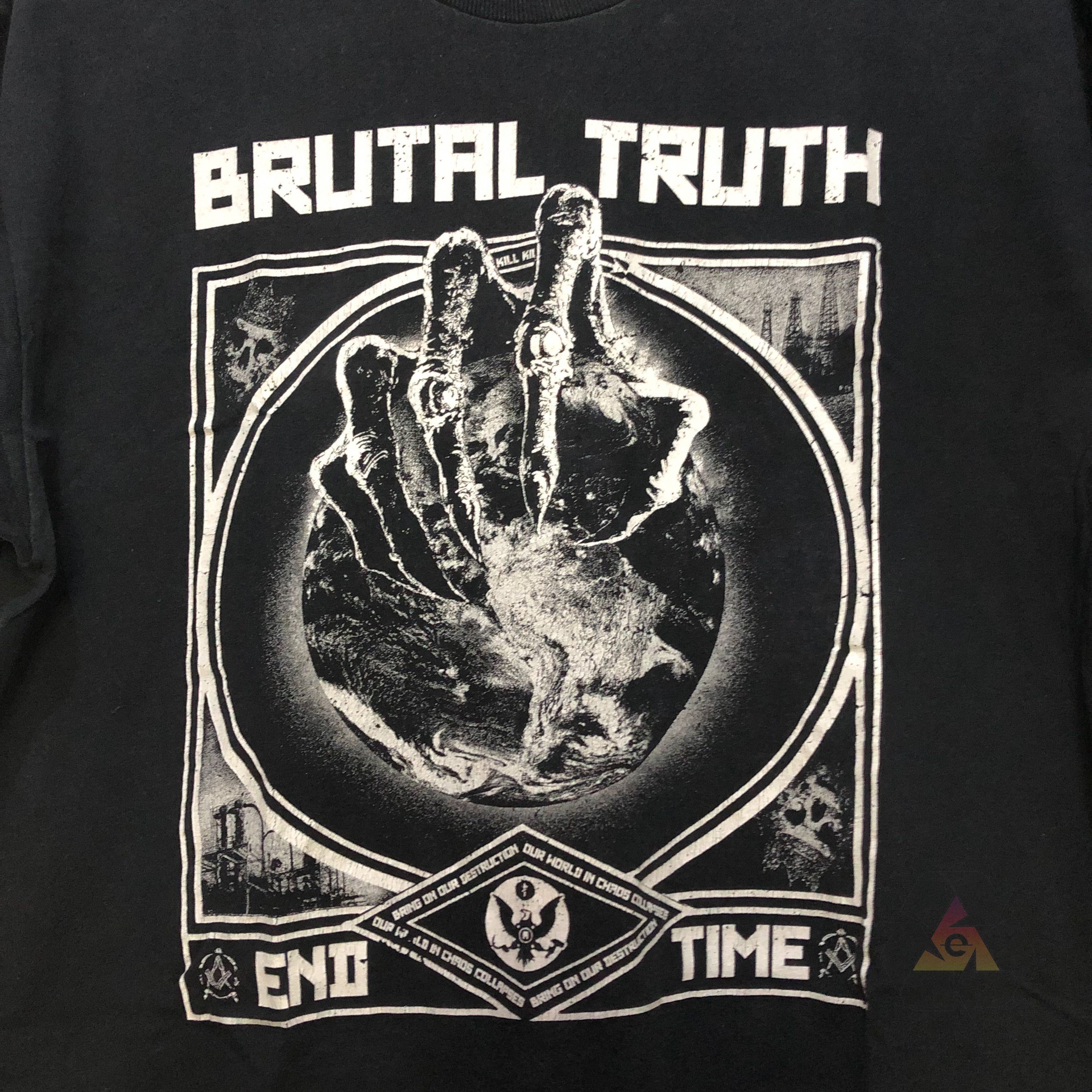 Band Tees Brutal Truth End Time T-Shirt Y2K Size US L / EU 52-54 / 3 - 5 Thumbnail