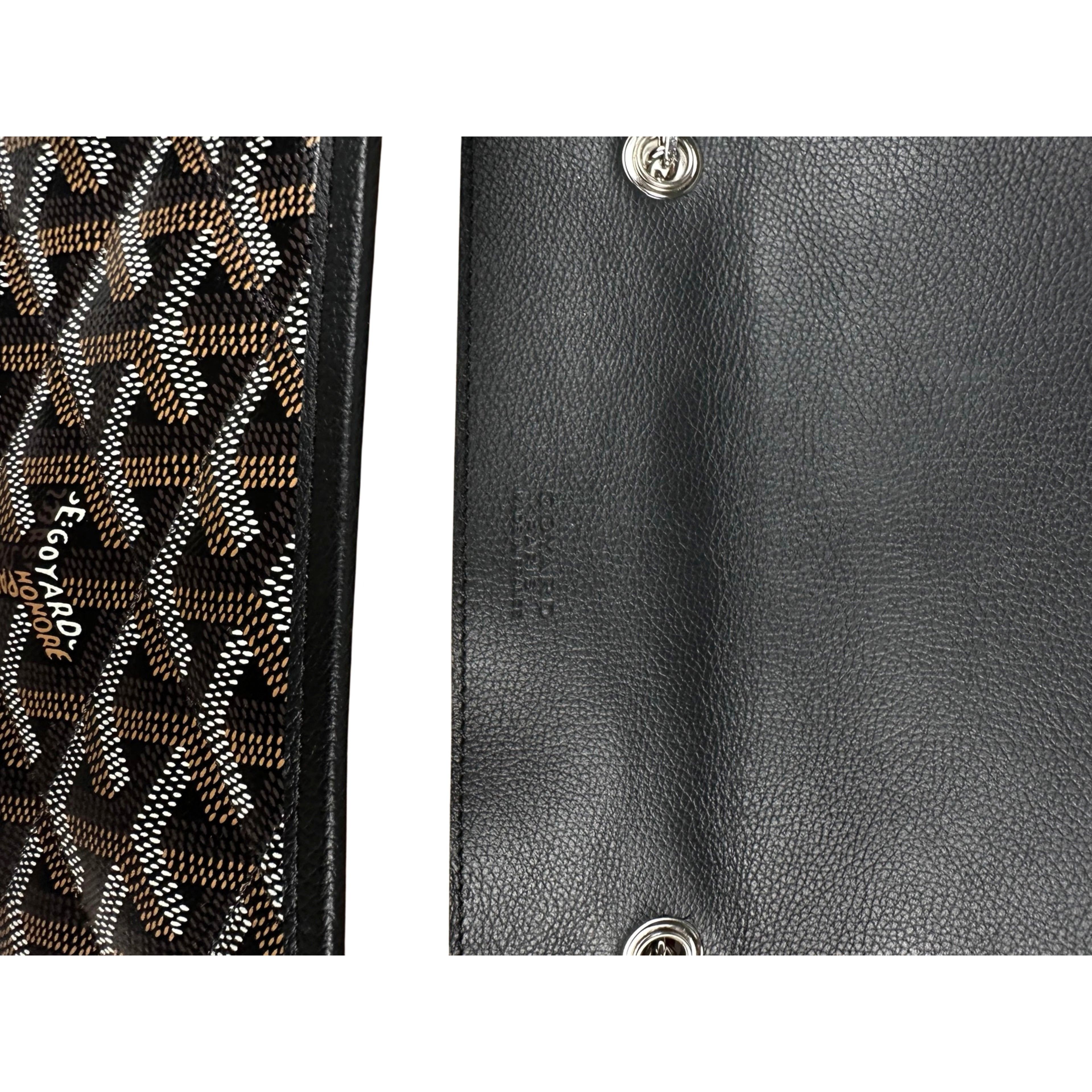 Goyard Goyard Alexandre III Bag Black Goyardine Size ONE SIZE - 11 Thumbnail