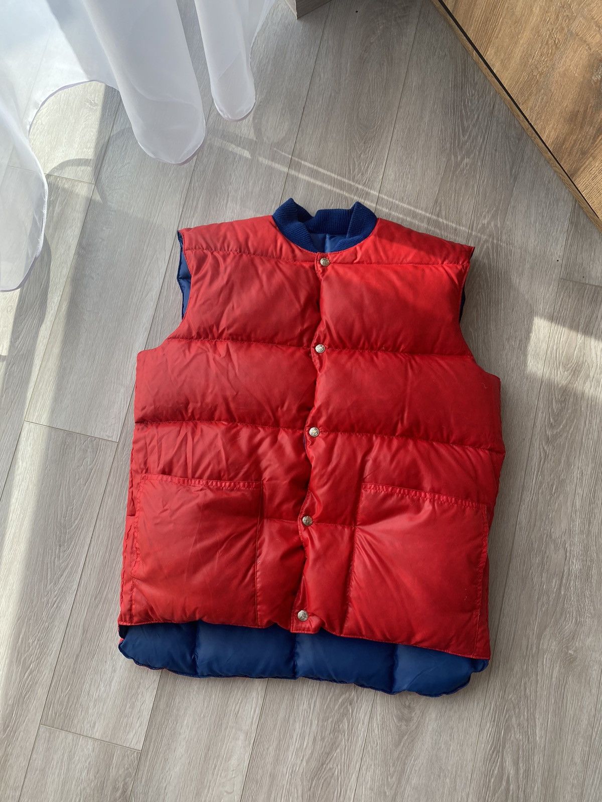 Vintage Vintage Down Puffer Vest Reversible 80s Big Country Size US L / EU 52-54 / 3 - 6 Thumbnail