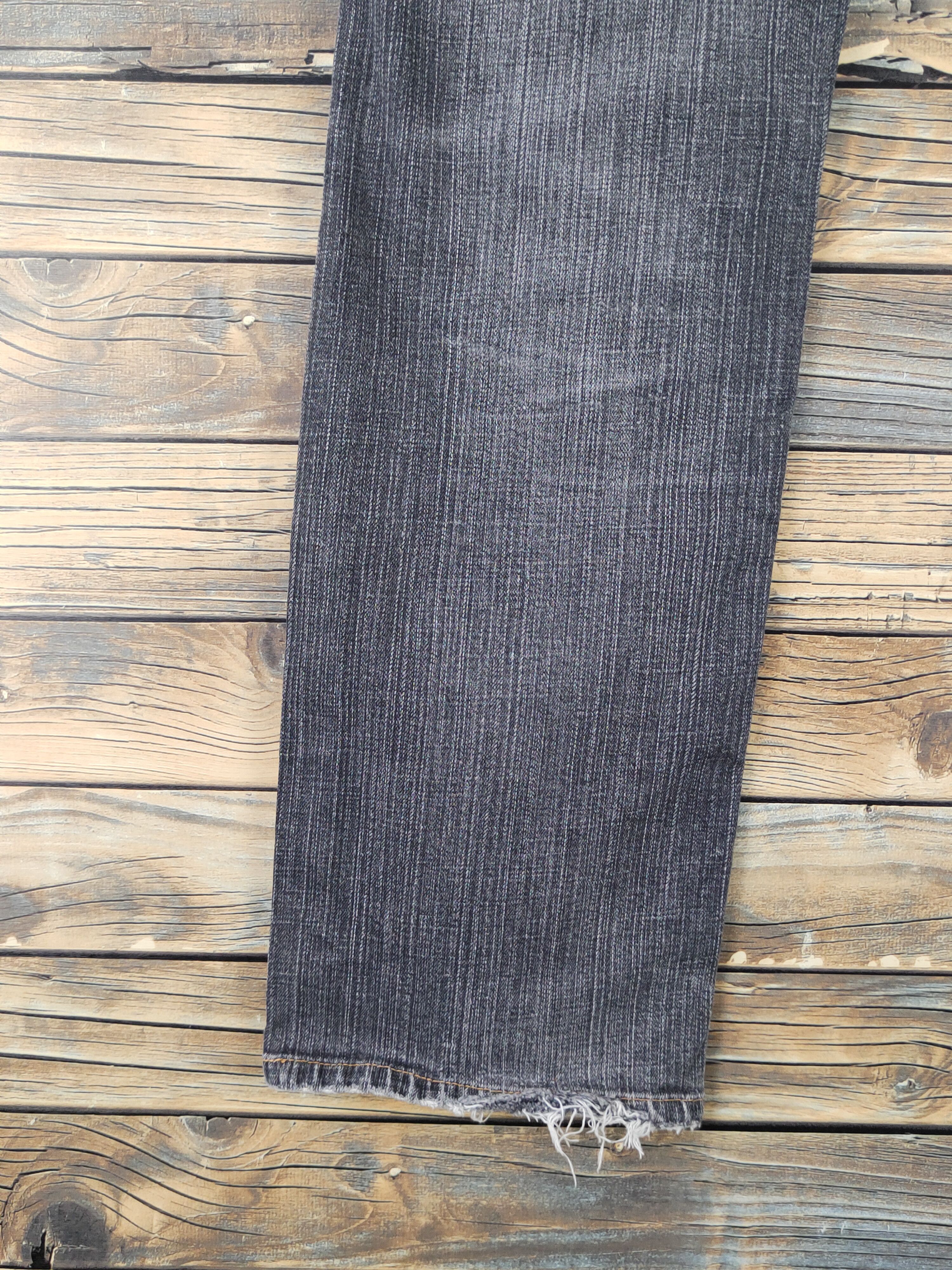 Edwin Edwin Black Distressed Ripped Jeans #W1798 Size US 30 / EU 46 - 10 Thumbnail