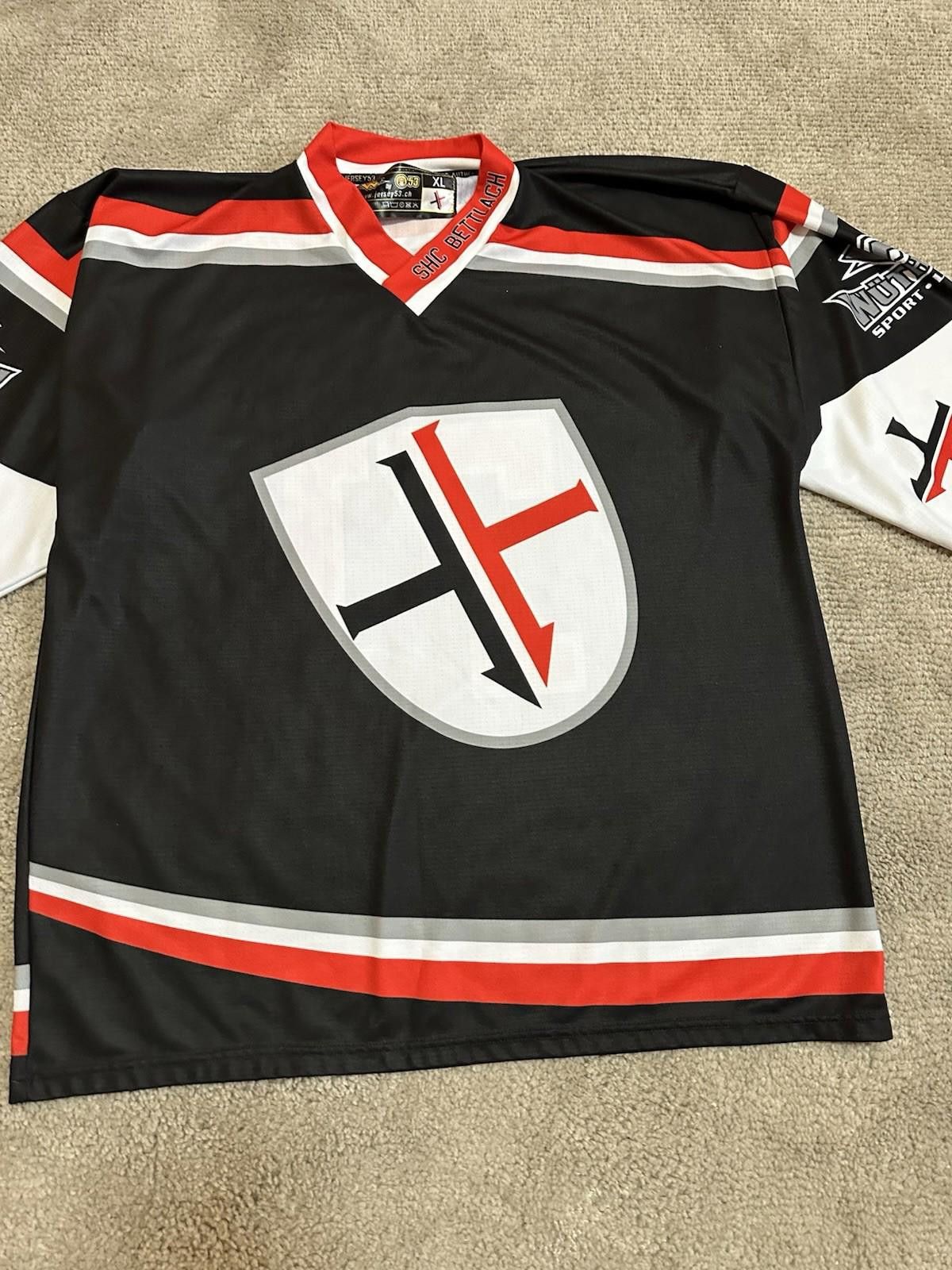 Designer Hockey Jersey 53 SHC Bettlach Trikot Shirt #71 WEIBEL Jersey Size US XL / EU 56 / 4 - 3 Thumbnail