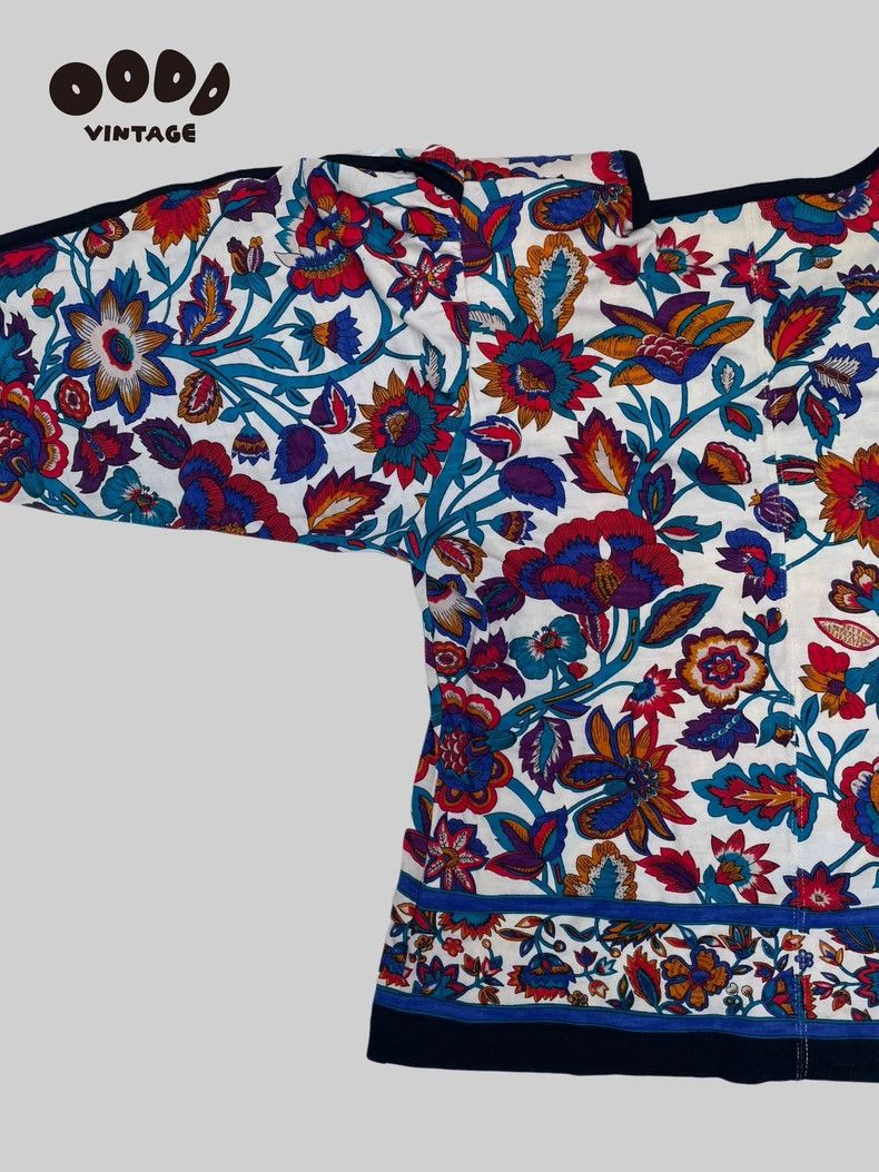 Saint Laurent Paris Saint Laurent Paris 80s floral shoulder pads long sleeves 2 Size M / US 6-8 / IT 42-44 - 6 Thumbnail