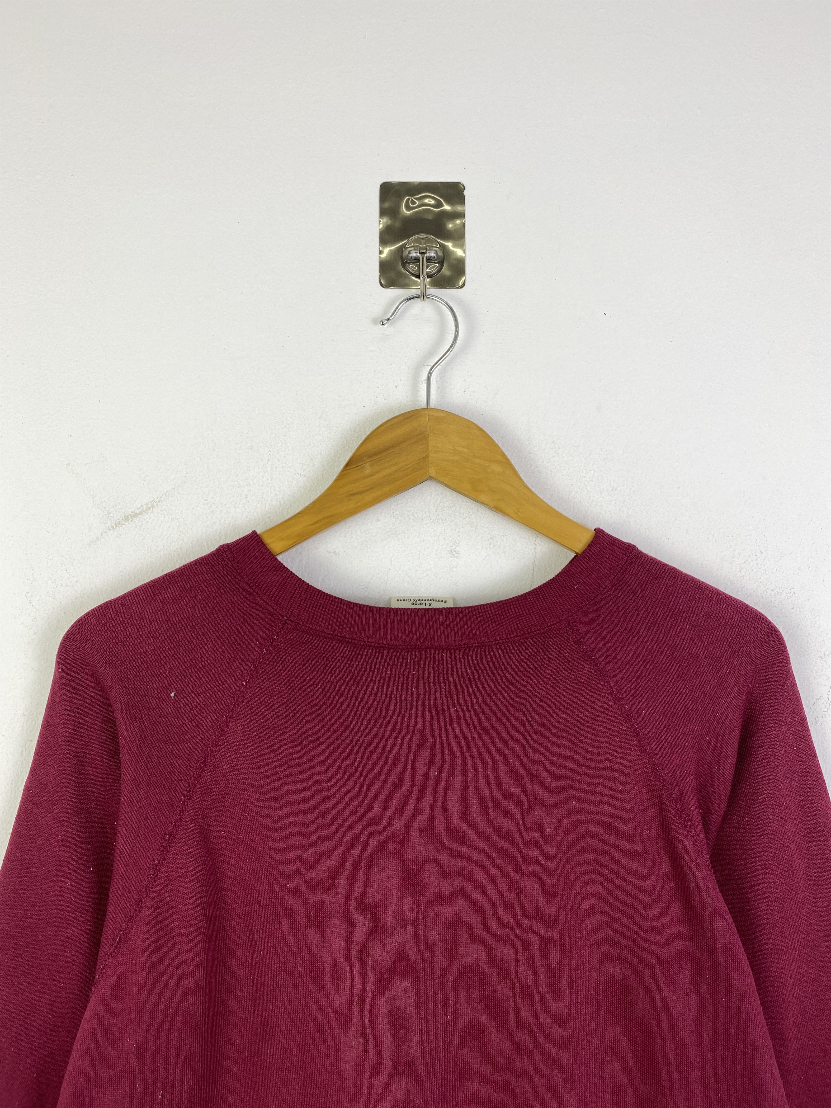 Vintage Vintage 90s Tultex Plain Pullover Sweatshirt SH0283 Size US XL / EU 56 / 4 - 4 Thumbnail