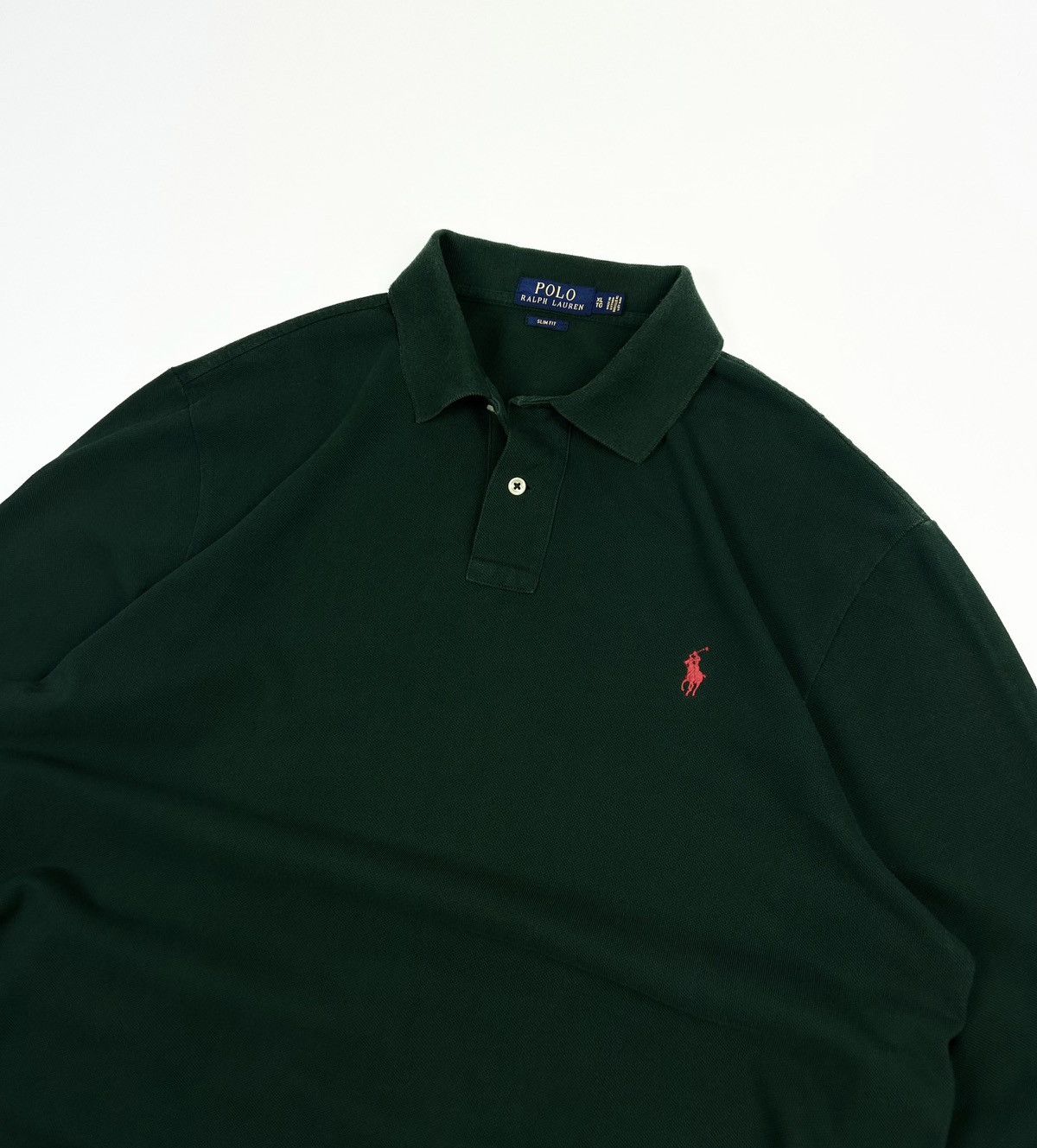 Polo Ralph Lauren × Vintage Vintage Polo Ralph Lauren Polo Longsleeve Green Rugby Size US XL / EU 56 / 4 - 5 Thumbnail