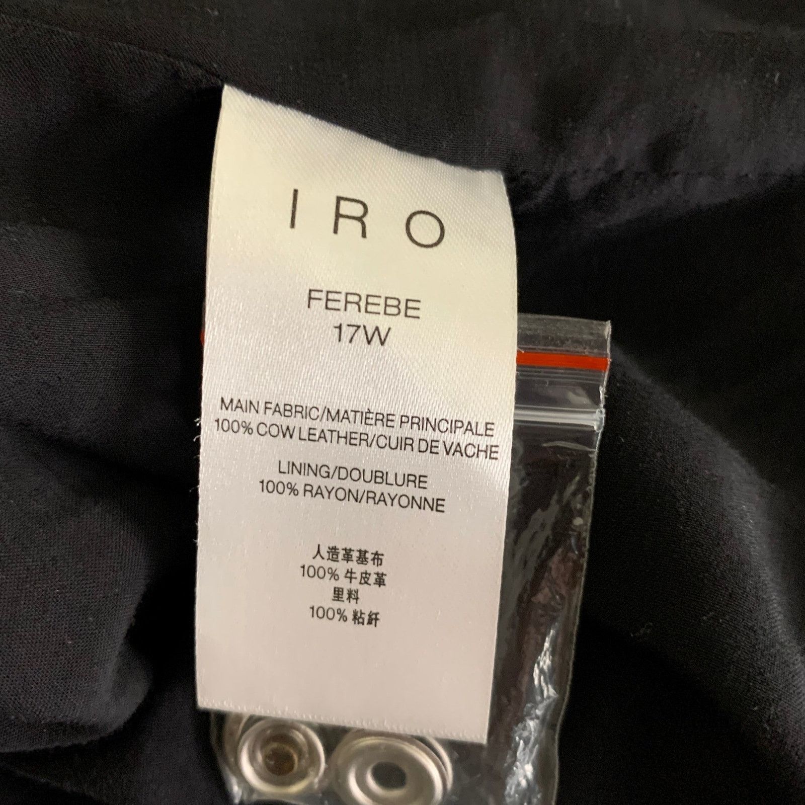 Iro IRO Size M Beige Leather Motorcycle Jacket Size US M / EU 48-50 / 2 - 7 Thumbnail
