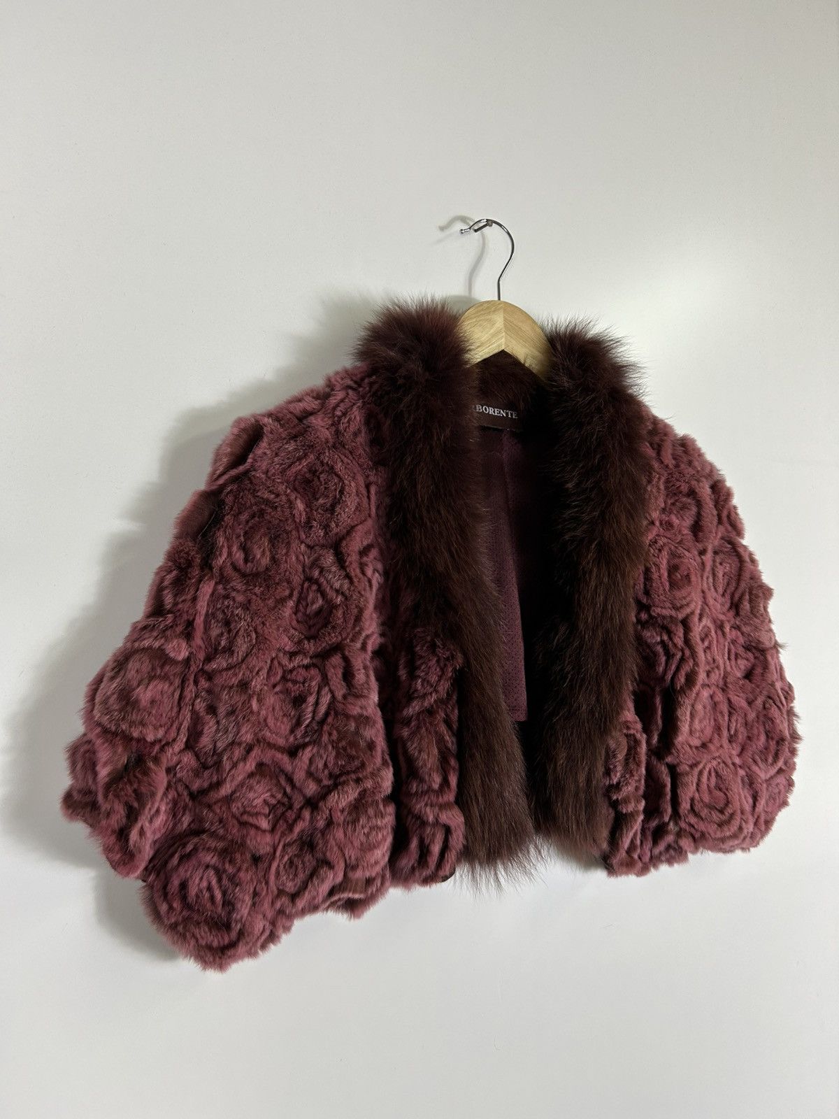 Japanese Brand 🔥Arborente Faux Fur Cropped Jacket Size M / US 6-8 / IT 42-44 - 2 Thumbnail