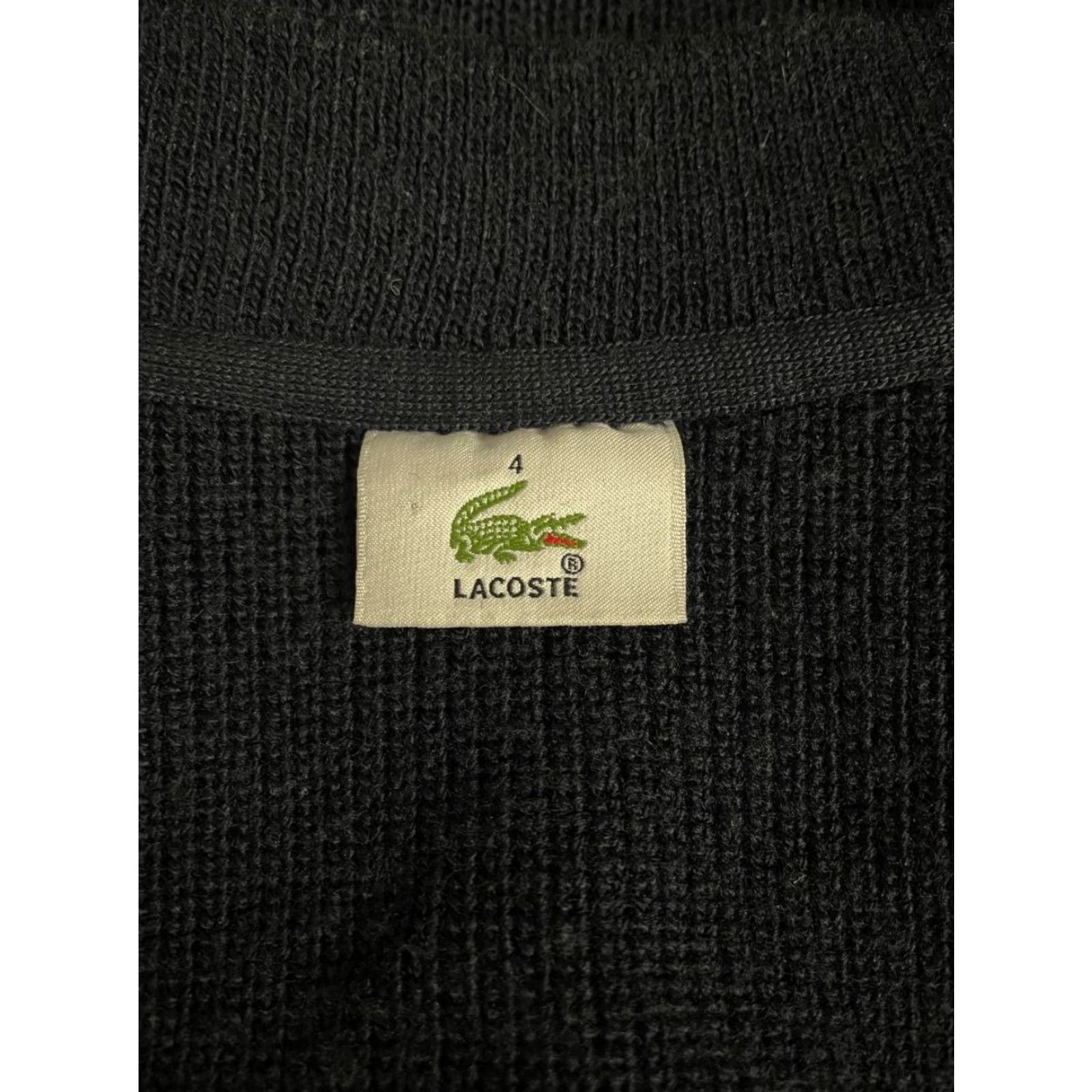 Lacoste Lacoste Cardigan Sweater Mens Regular Size 4 Black Wool Zipper Long Sleeve Cardigan Size US S / EU 44-46 / 1 - 3 Thumbnail