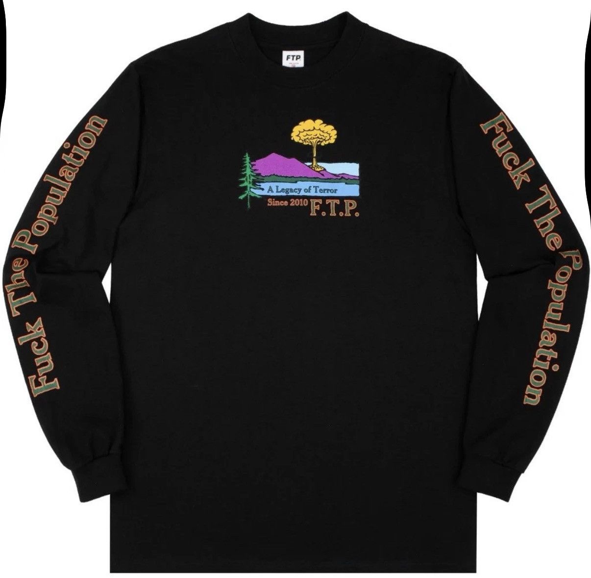 Fuck The Population FTP Atomic Longsleeve Tee Black Size Large Size US L / EU 52-54 / 3 - 3 Thumbnail