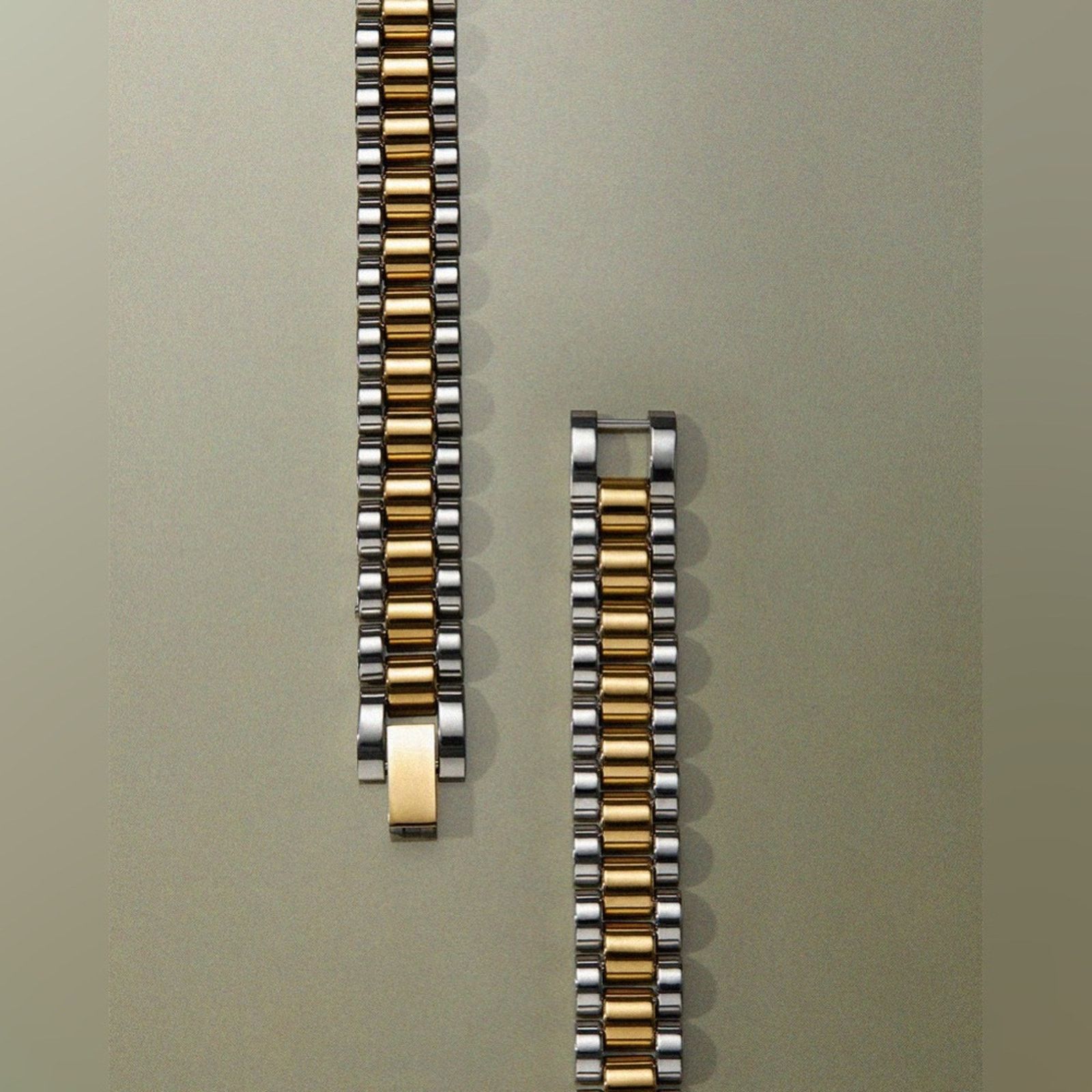 Luv Aj Luv AJ Two-Toned Timepiece Bracelet Gold & Silver (item #057 Size ONE SIZE - 4 Thumbnail
