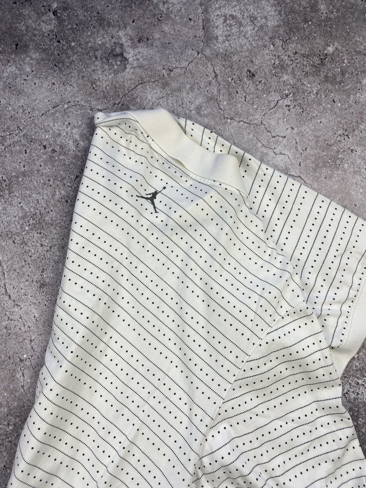 Jordan Brand × Nike × Vintage Rare striped Jordan jumpman polo vintage 90s Y2K Size US L / EU 52-54 / 3 - 4 Thumbnail