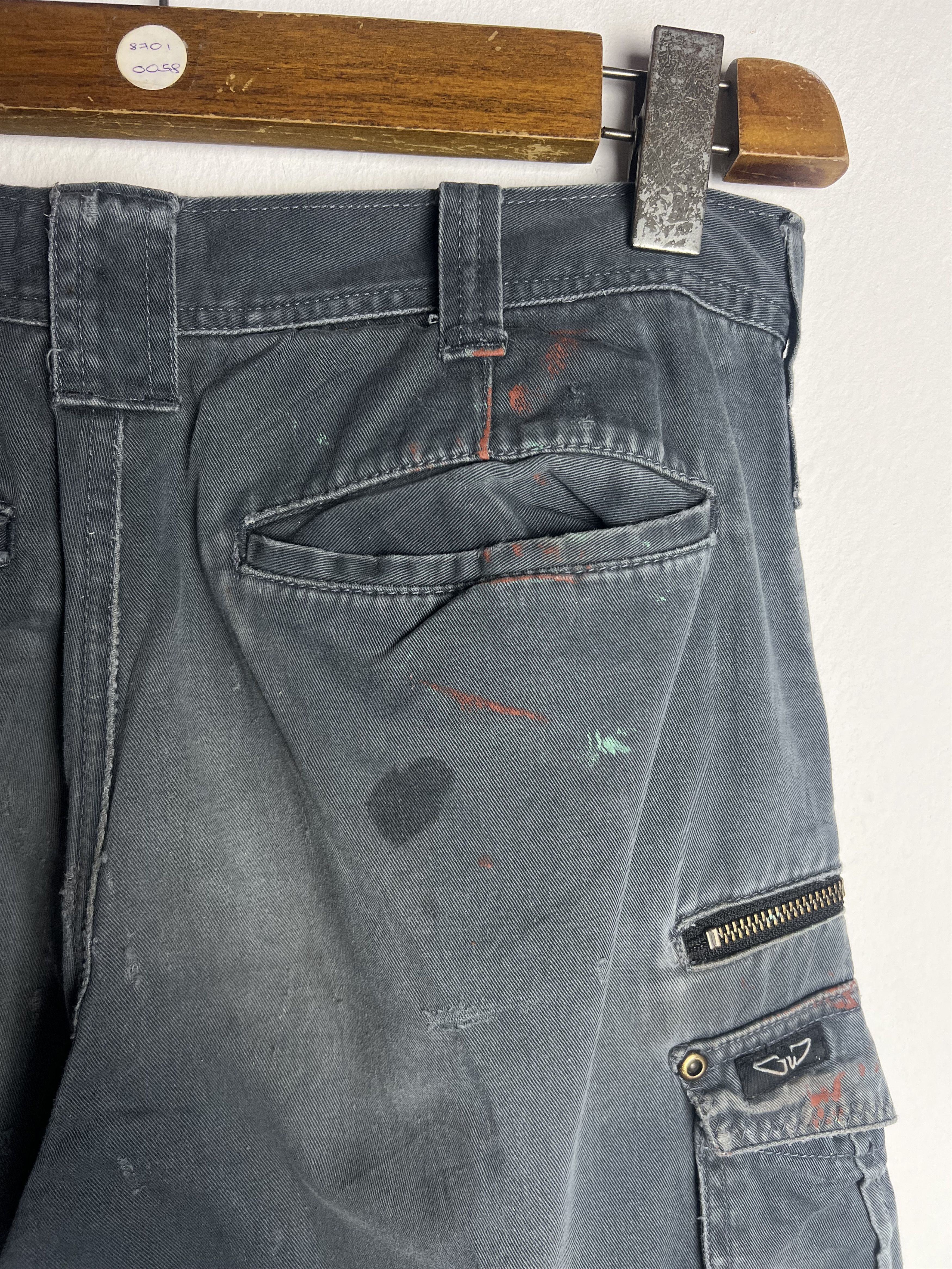 Seditionaries Distressed Paint Splatter Dirty Cargo Pant Size US 31 - 12 Thumbnail