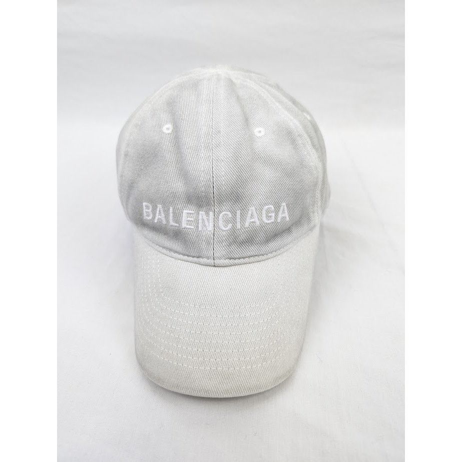 Balenciaga o1rshd1 Size: S / Logo Hat/Cap in White Size ONE SIZE - 2 Thumbnail