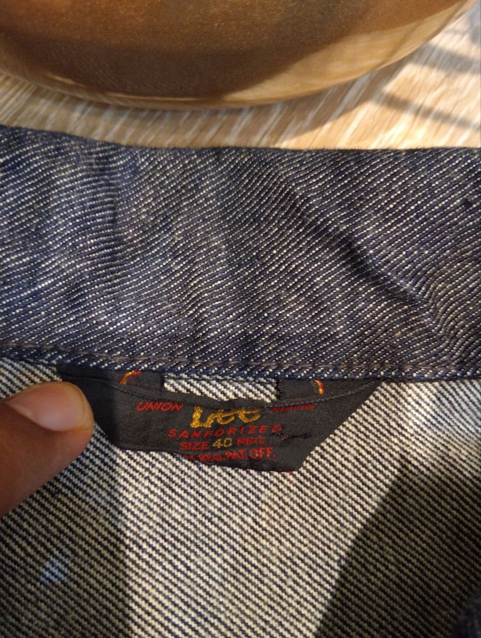 LEE RIDERS UNION MADE SANFORIZED BLUE DENIM JACKET - SIZE 40