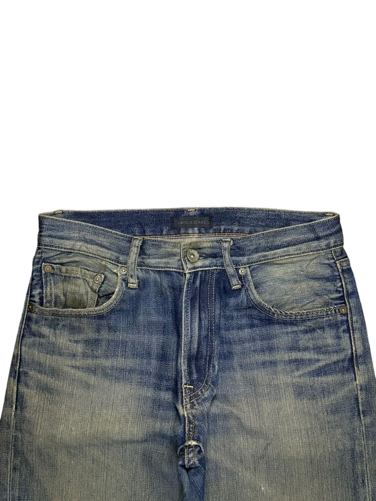 Uniqlo SALES🔥Vintage Japanese Uniqlo Mud Wash Distressed Jeans Size US 31 - 4 Thumbnail