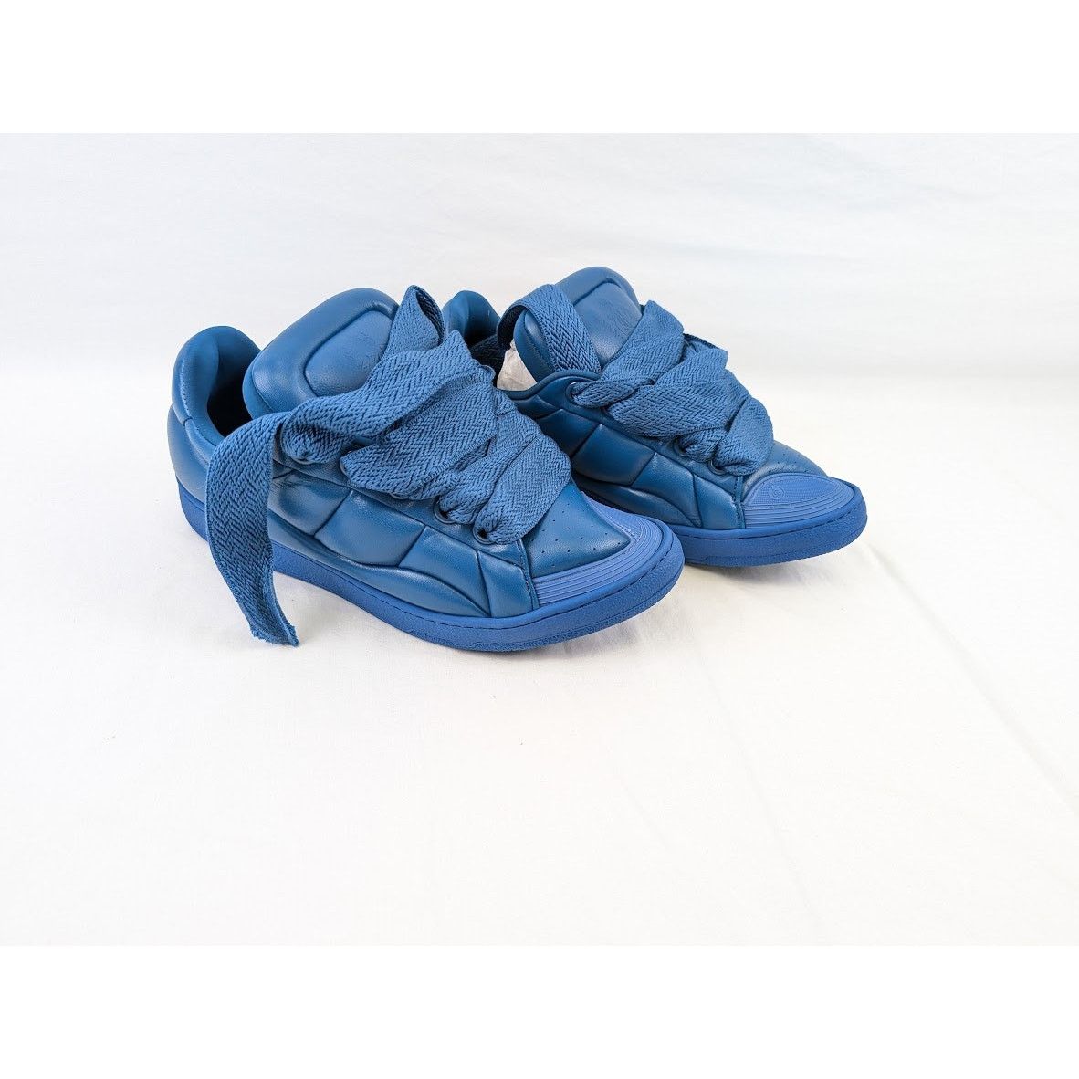 Lanvin o1rshd1 Curb XL Low Top Sneakers in Blue Size US 11 / EU 44 - 13 Thumbnail