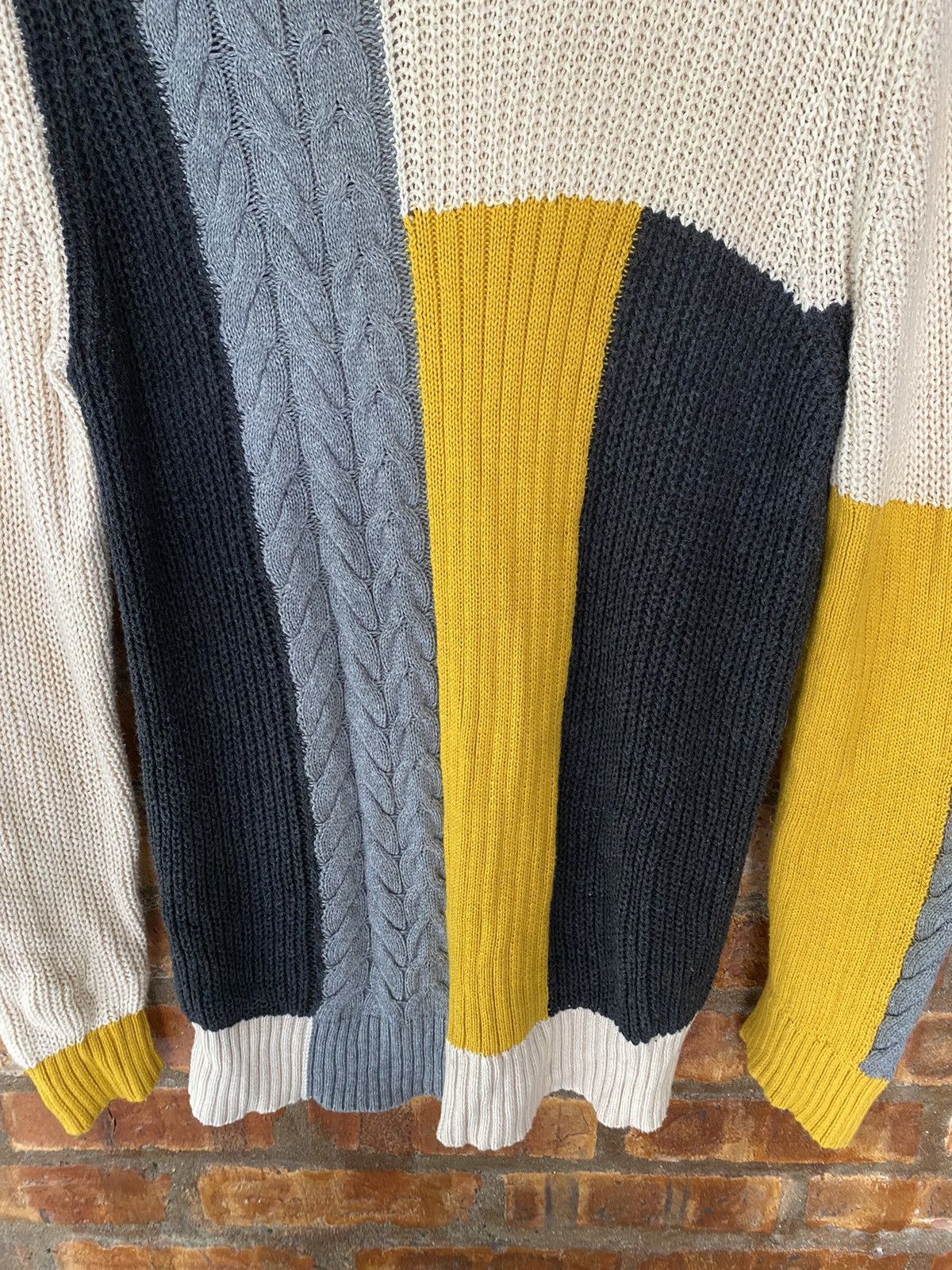 Hysteric Glamour × If Six Was Nine × Japanese Brand Vtg RNA DNA Devil Girl Oversize color block knitwear Size L / US 10 / IT 46 - 5 Thumbnail