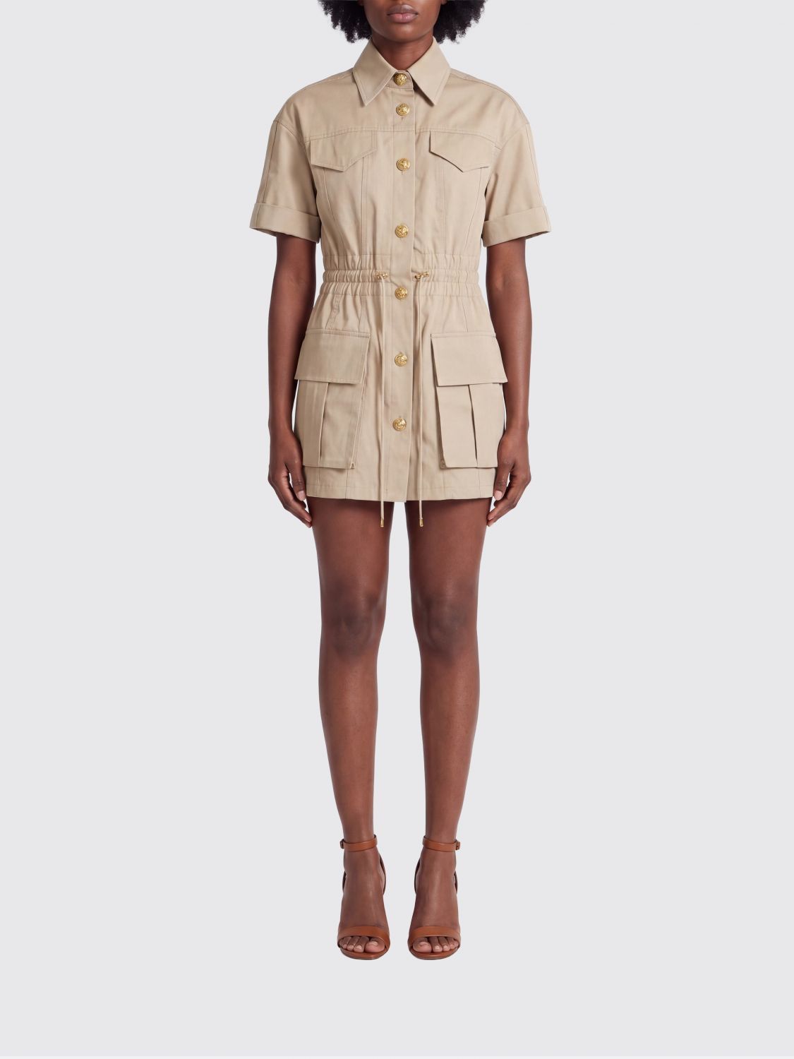Balmain Balmain Dress Woman Beige Size XS / US 0-2 / IT 36-38 - 1 Thumbnail