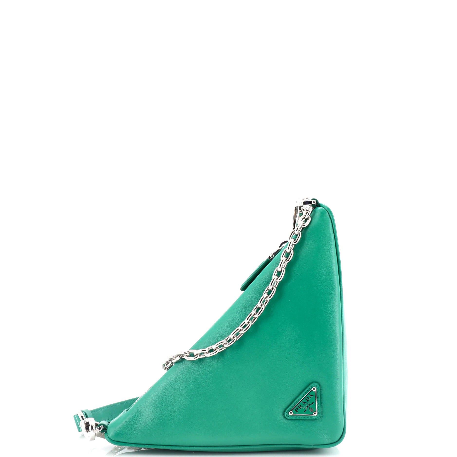 Triangle Logo Zip Crossbody Bag