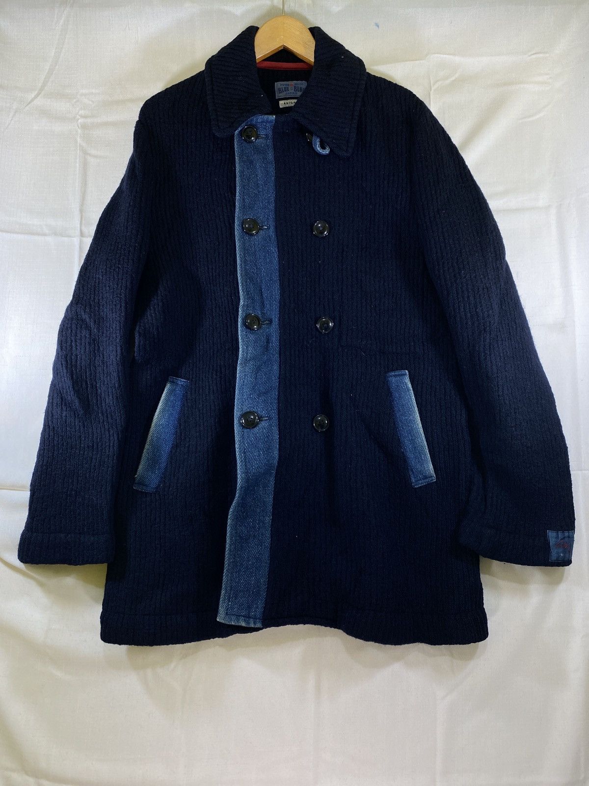 Blue Blue Japan indigo pure blue deck coat knit Size US M / EU 48-50 / 2 - 1 Thumbnail