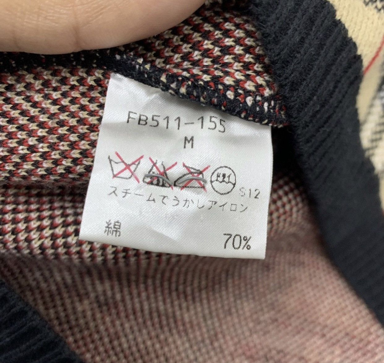 Burberry Vintage Burberry Nova Check Mock Neck Short Sleeve Sweater Size M / US 6-8 / IT 42-44 - 5 Thumbnail