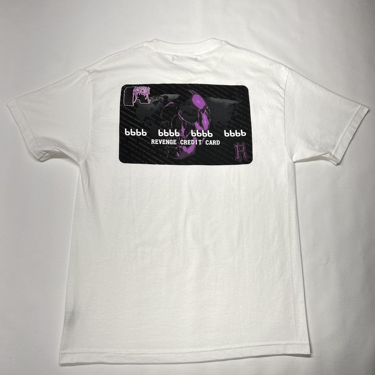 Revenge Revenge Credit Card Logo Tee Shirt White Debit Skull XXX Size US L / EU 52-54 / 3 - 3 Thumbnail