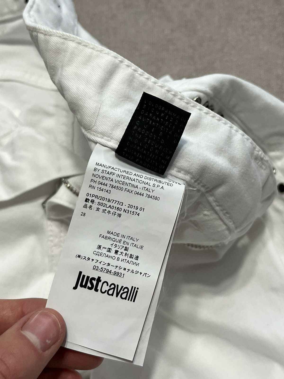 Roberto Cavalli Roberto Just Cavalli Womens White Skinny Jeans Denim Size 28 Size 27" / US 4 / IT 40 - 13 Thumbnail