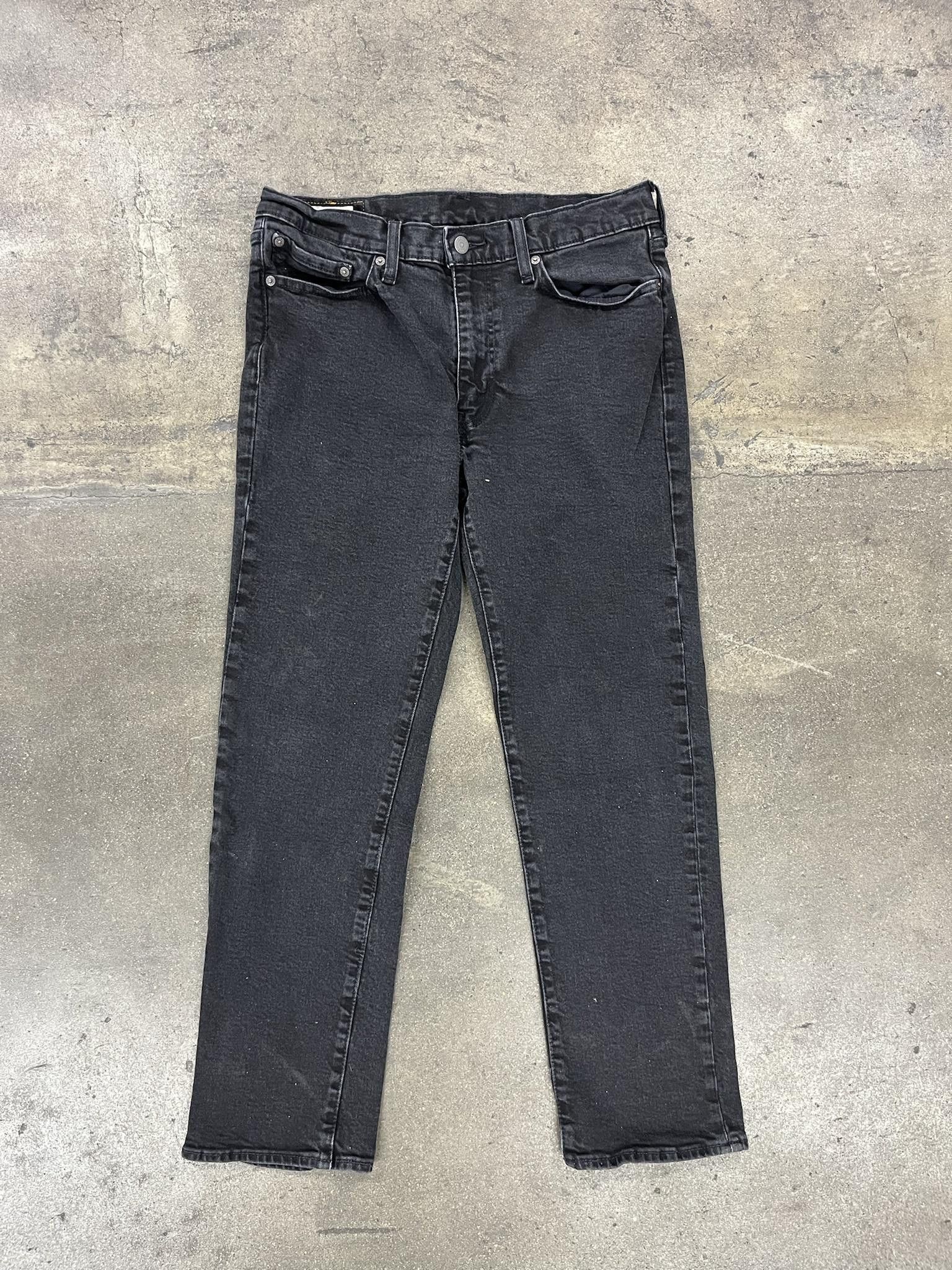 image of Vintage Levis Lvc 514 Slim Fit Jeans in Black, Men's (Size 33)