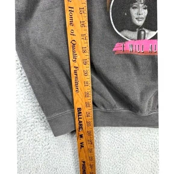 Vintage Whitney Houston Sweater Women Medium-Large Grey Fleece Graphic Sweatshirt Ladies Size M / US 6-8 / IT 42-44 - 7 Thumbnail