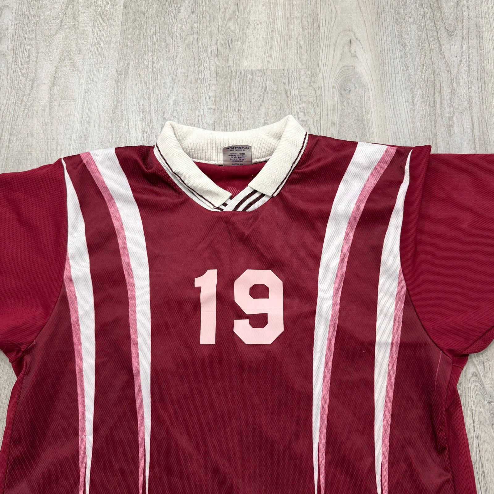 Vintage Vintage Dynamic Soccer Collared Jersey Medium Red White 90s Size US M / EU 48-50 / 2 - 2 Thumbnail