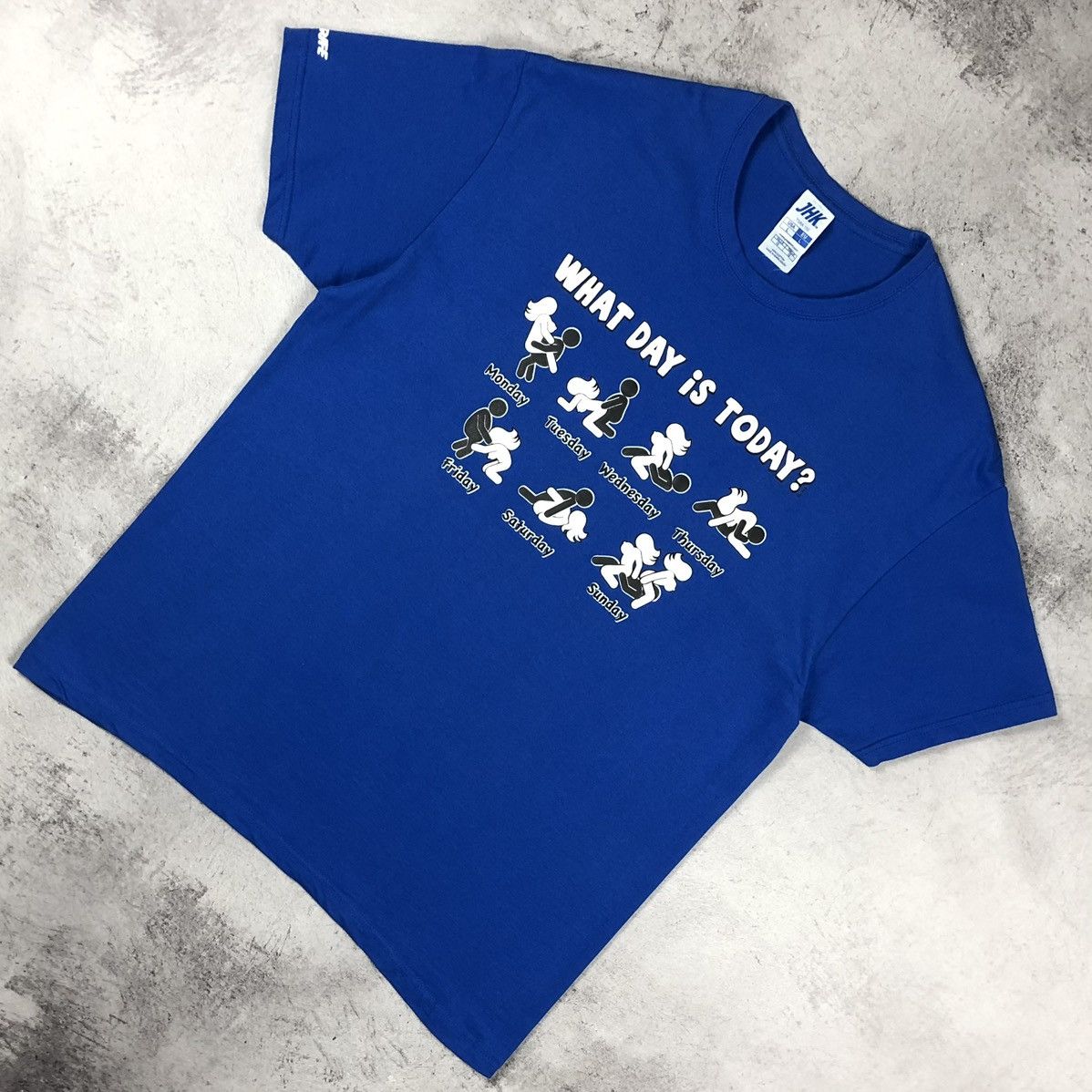 Vintage Sex Positions Graphic Adult Joke Tee Size US L / EU 52-54 / 3 - 1 Thumbnail