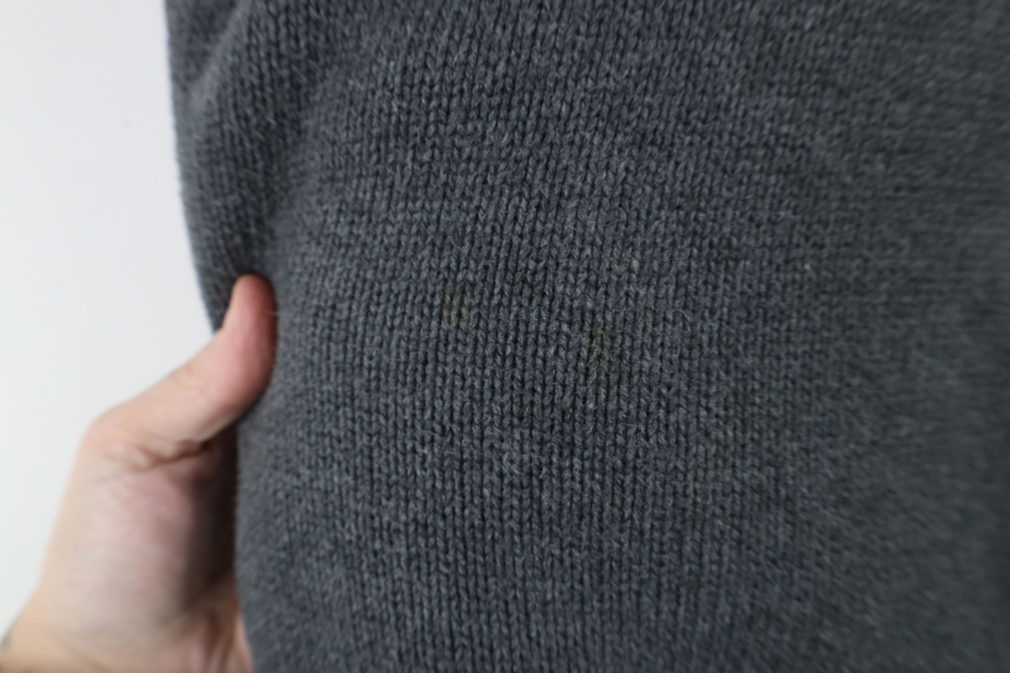 Tommy Hilfiger × Vintage Vintage 90s Tommy Hilfiger Cotton Knit Crewneck Sweater Gray Size US XL / EU 56 / 4 - 6 Thumbnail