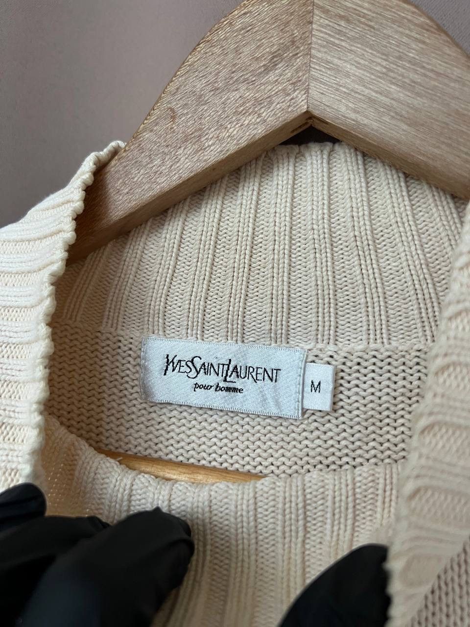 Yves Saint Laurent Yves Saint Laurent Rare Knit Patch Sweater Mens Size M/L Size US M / EU 48-50 / 2 - 10 Thumbnail