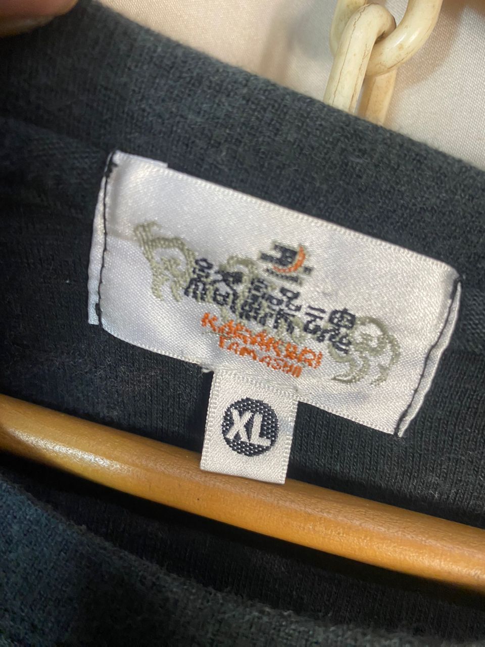 Japanese Brand Karakuri tamashi embroidered koi fish long sleeve tshirt Size US L / EU 52-54 / 3 - 6 Thumbnail