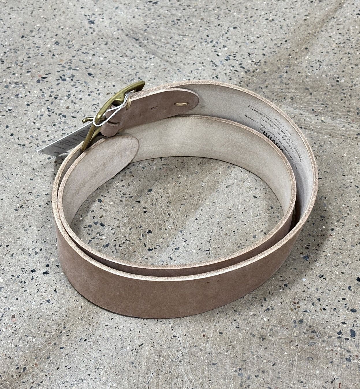 Visvim Visvim 25ss PLAIN BELT 45MM Horsehide Horween Natural W38 Size 38 - 2 Thumbnail