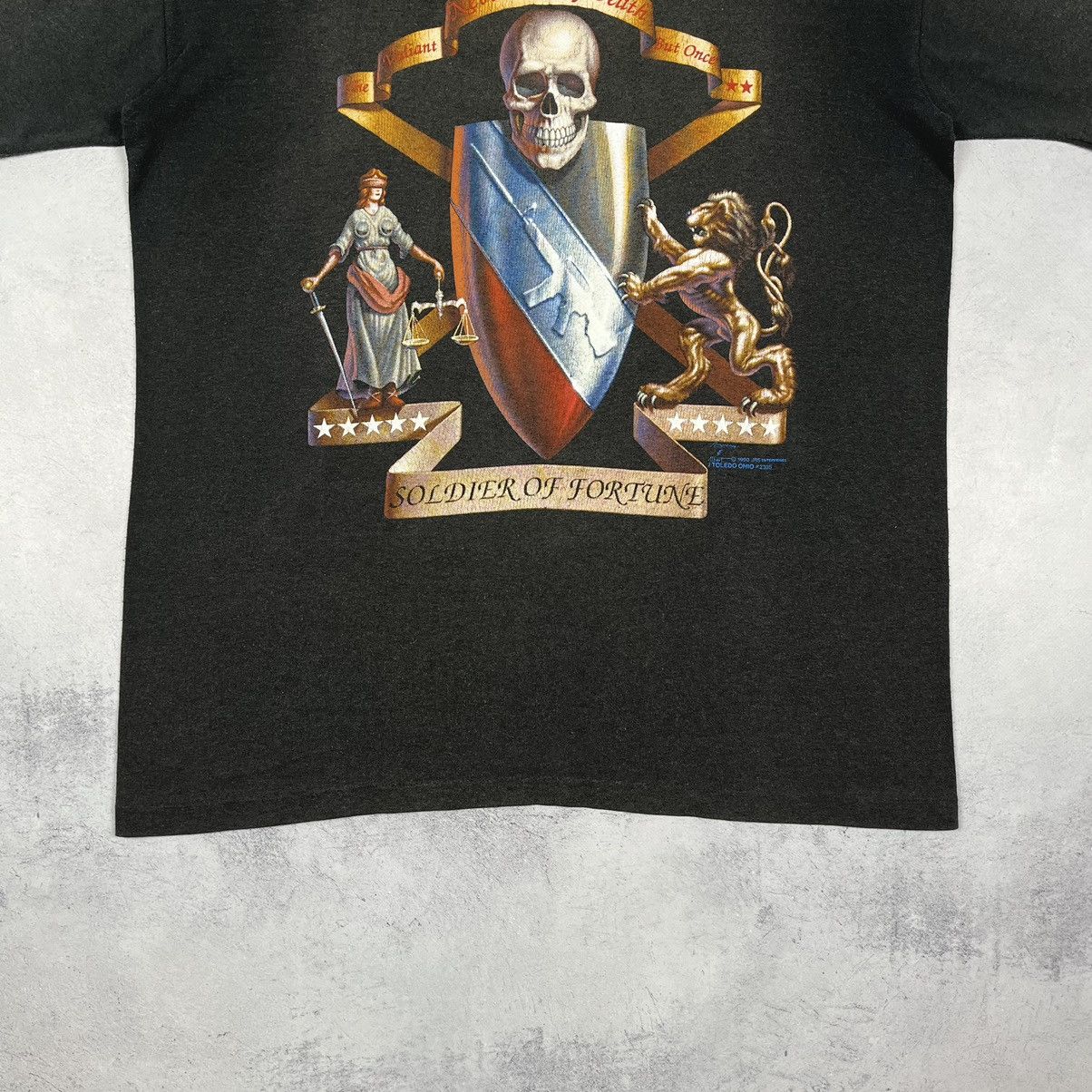 Vintage Vintage Soldier Of Fortune “never taste of death” tee 1990’s Size US XL / EU 56 / 4 - 4 Thumbnail