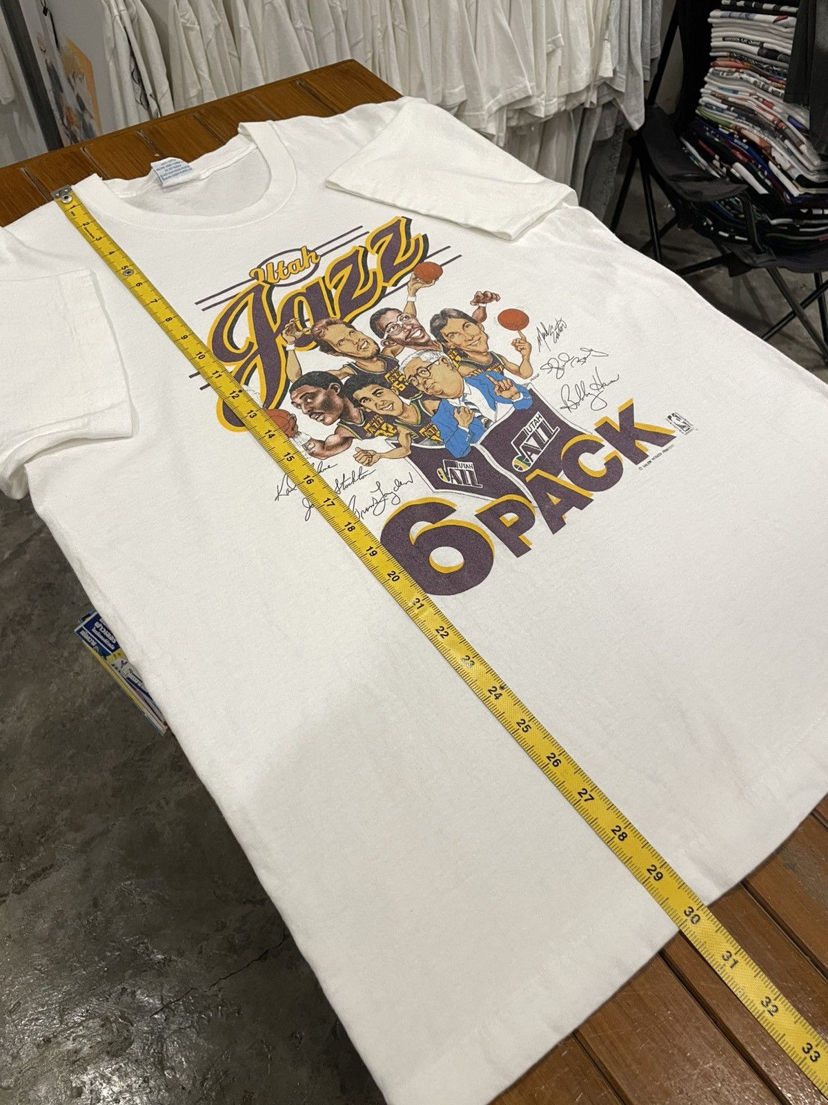NBA Vintage 80s NBA Utah Jazz 6 Pack T-Shirt Size US L / EU 52-54 / 3 - 10 Thumbnail