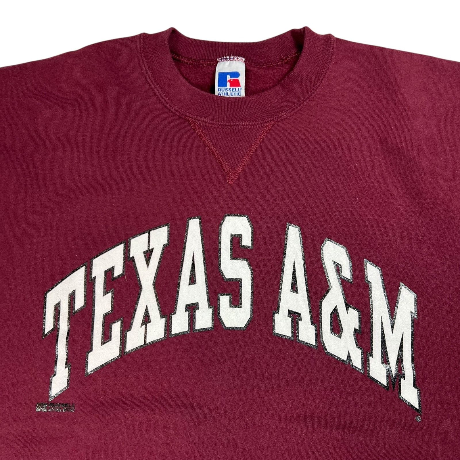 Russell Athletic × Vintage Vintage 90s Russell Athletic Texas A&M crewneck (L) Size US L / EU 52-54 / 3 - 2 Thumbnail