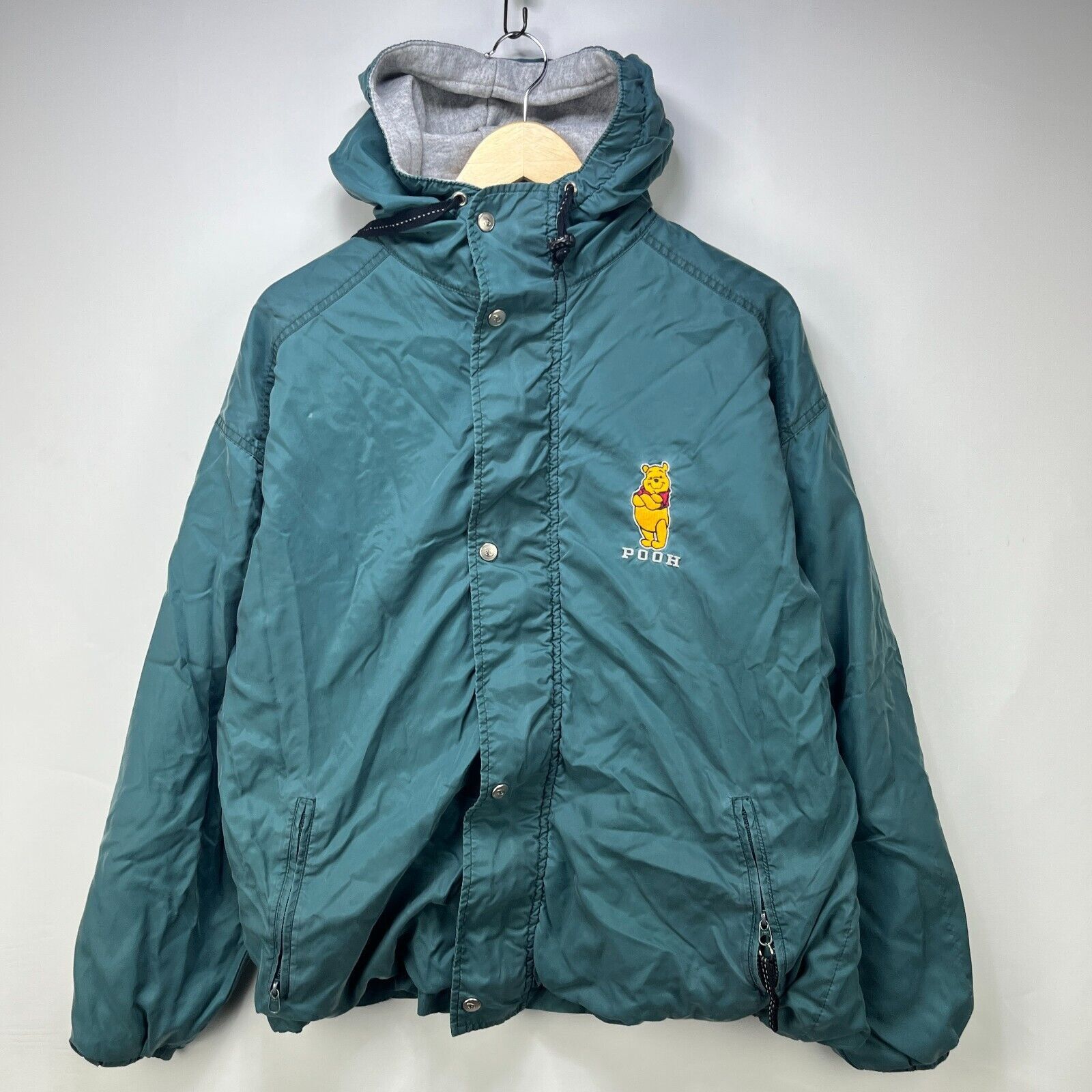 Vintage 90s Disney Winnie the Pooh Jacket PLogo Hoodie Large