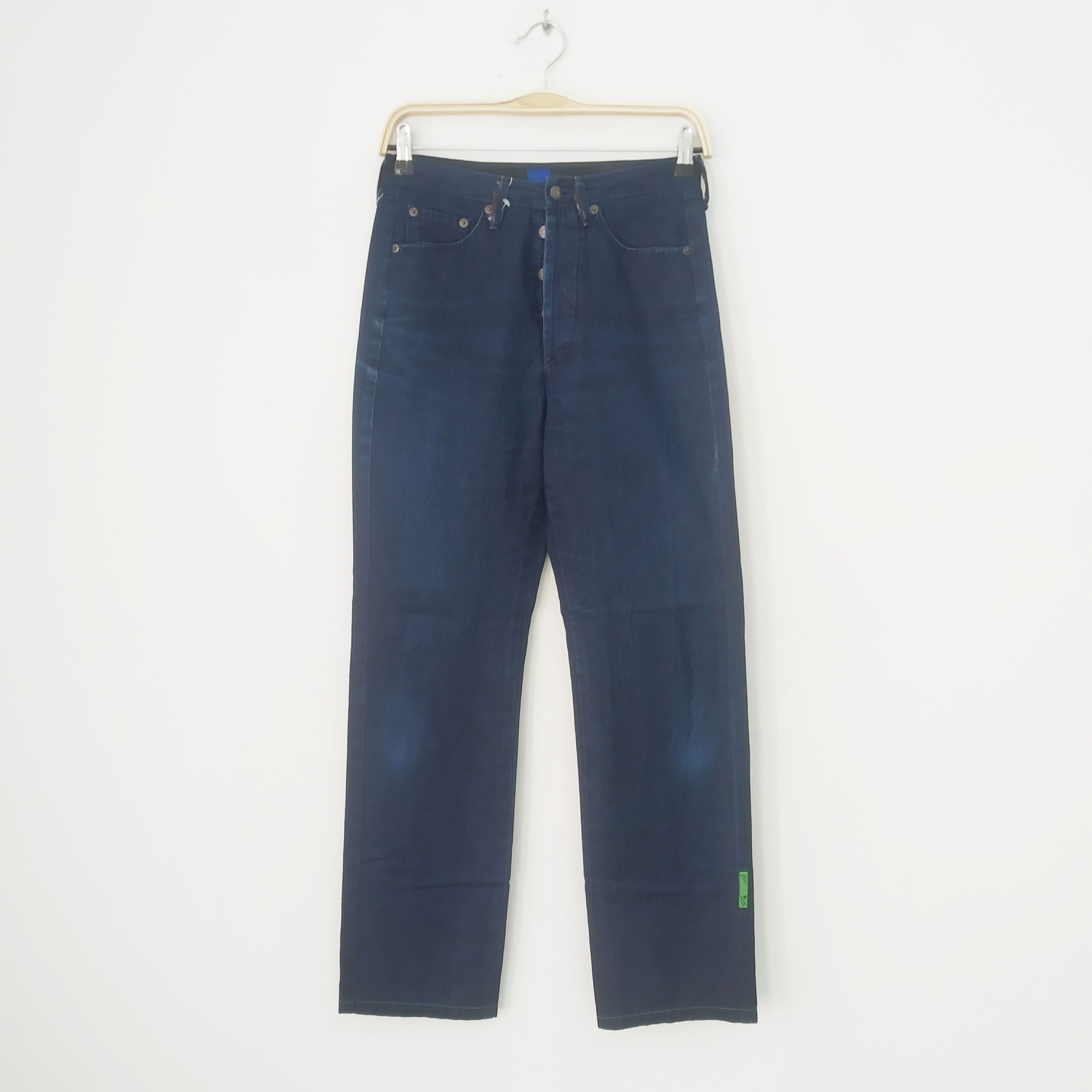 Japanese Brand Vintage Marithe Francois Girbaud Indigo Blue Japan Denim Size US 27 - 1 Thumbnail