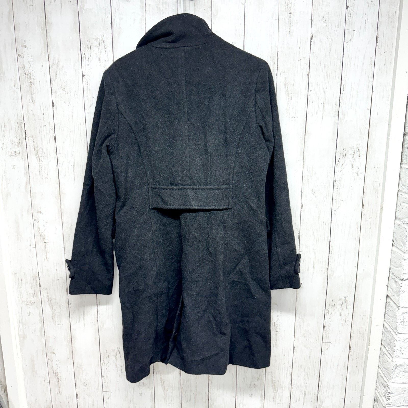 Lands' End Lands' End Coat Size 10 Gray Wool Collared Peacoat Front Size L / US 10 / IT 46 - 7 Thumbnail