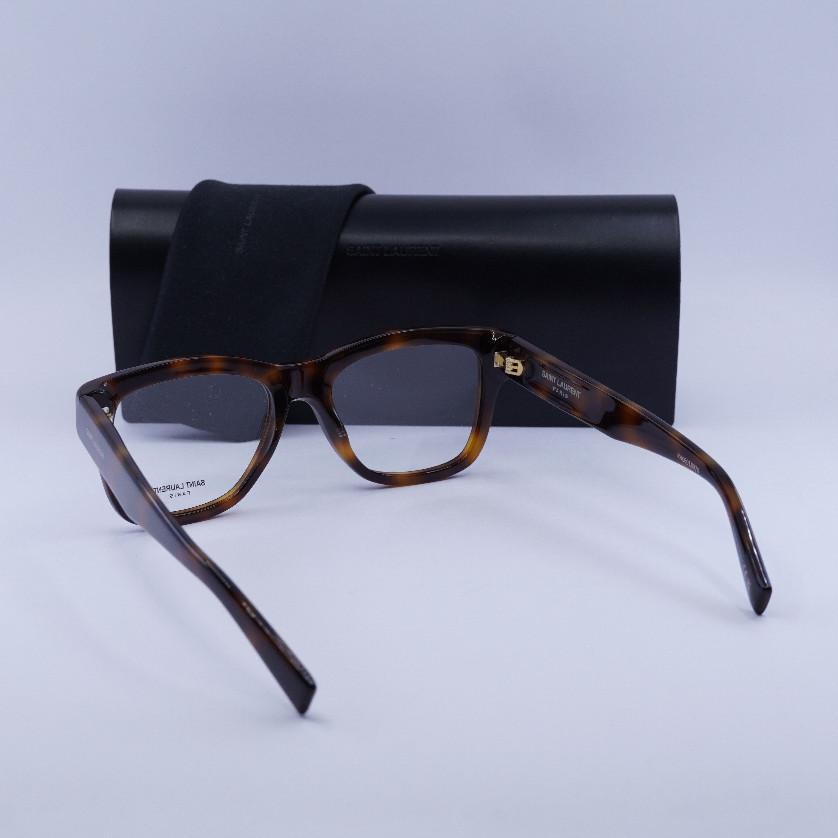 Saint Laurent Paris Saint Laurent SL677 003 Eyeglasses Havana 54mm Square Frame Size ONE SIZE - 10 Thumbnail