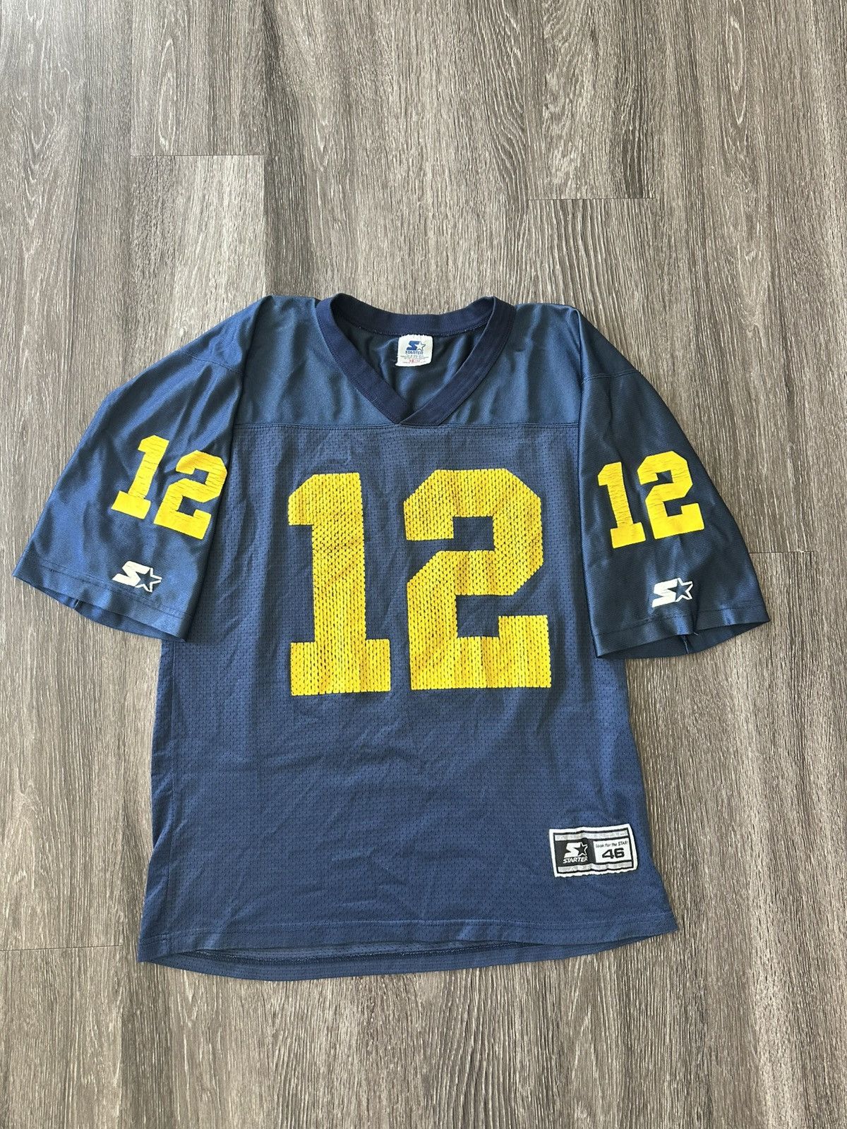 Starter Vintage Michigan #12 Jersey Size US M / EU 48-50 / 2 - 1 Thumbnail