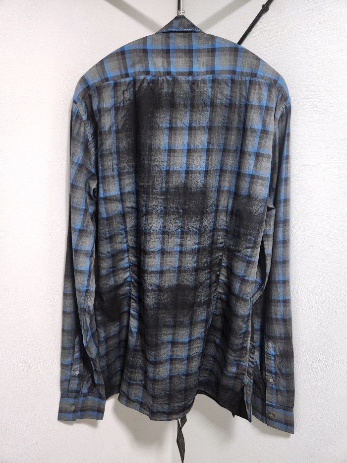 Lanvin Lanvin spray paint checked shirt Size M / US 6-8 / IT 42-44 - 4 Thumbnail