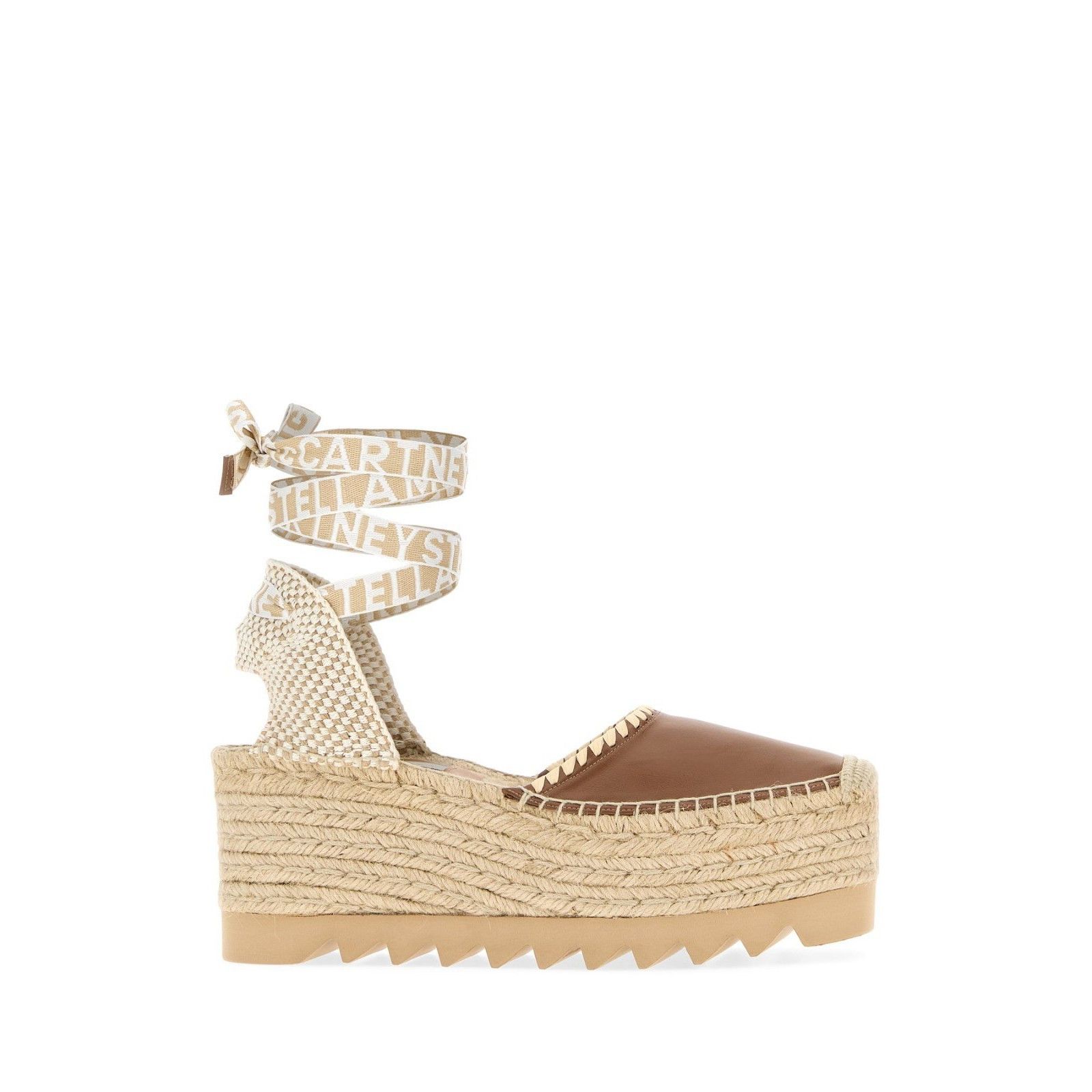 Stella McCartney STELLA MCCARTNEY 'Gaia' Brown Platform Espadrilles New & Aut Size US 6 / IT 36 - 5 Thumbnail