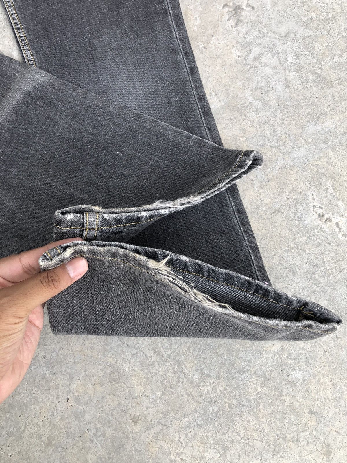 Lee Japanese Lee Flared Jeans Distressed Jeans Size US 32 / EU 48 - 13 Thumbnail