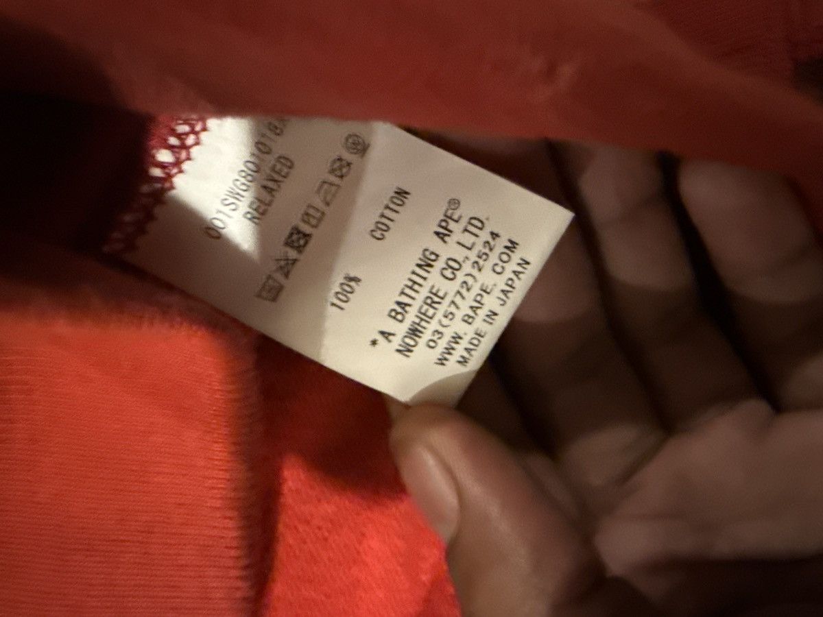 Bape Red Bape Shark Crewneck Size US XXL / EU 58 / 5 - 5 Thumbnail